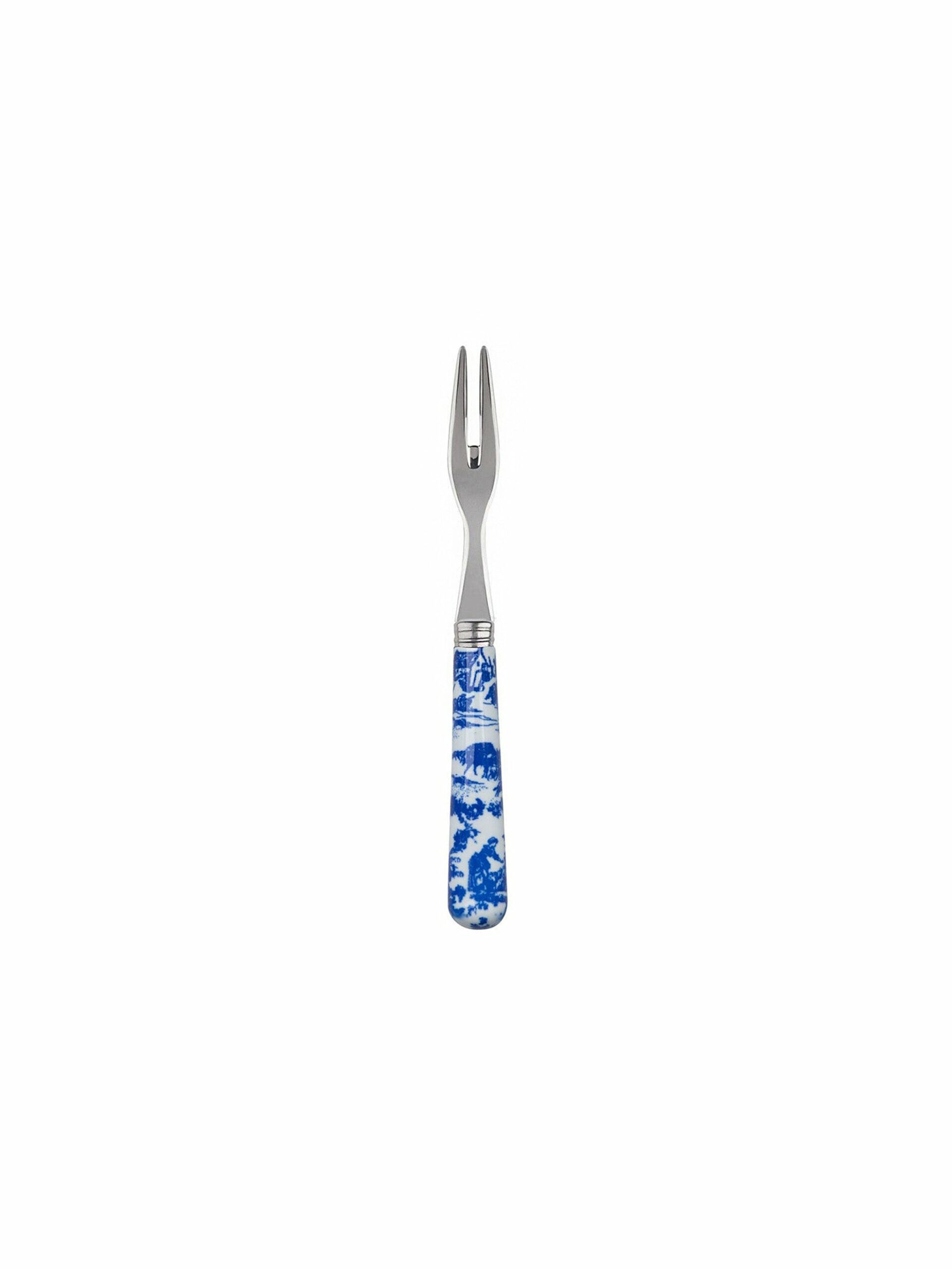 Sabre Paris Toile De Jouy Blue Cocktail Forks