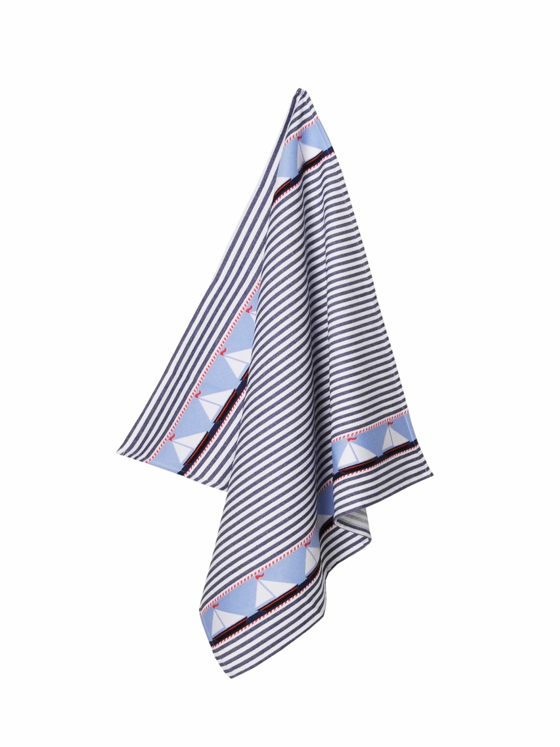 Sailboat Jacquard Kitchen Towel