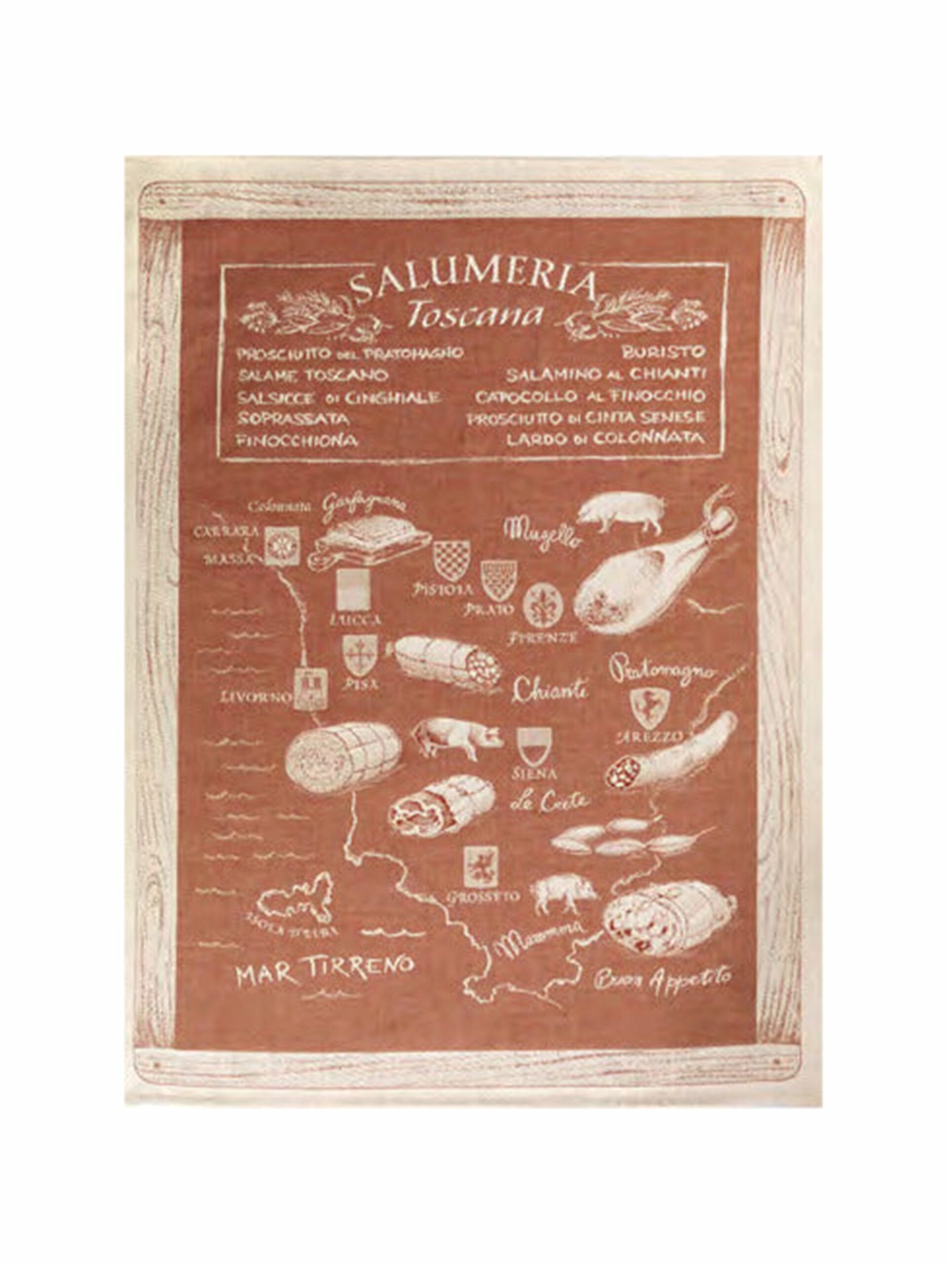 Salumeria Toscana Kitchen Towel black