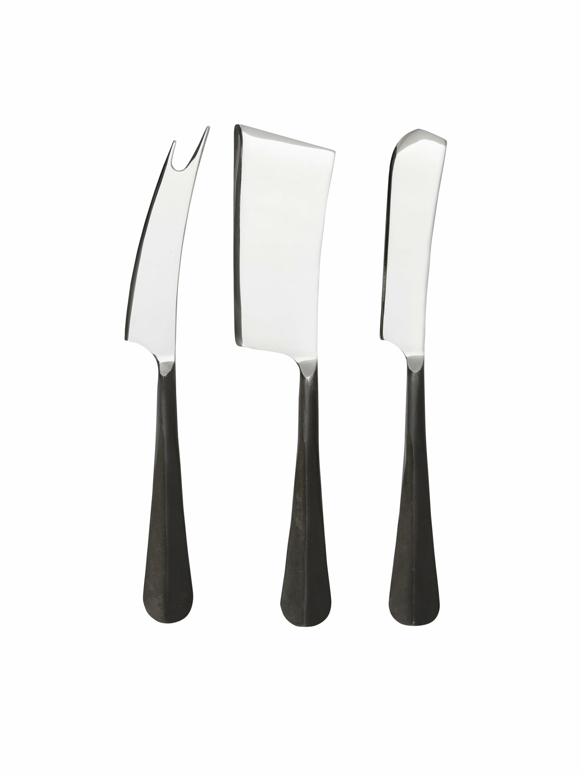 Simon Pearce Woodbury Cheese Knife Set in Gift Box Black