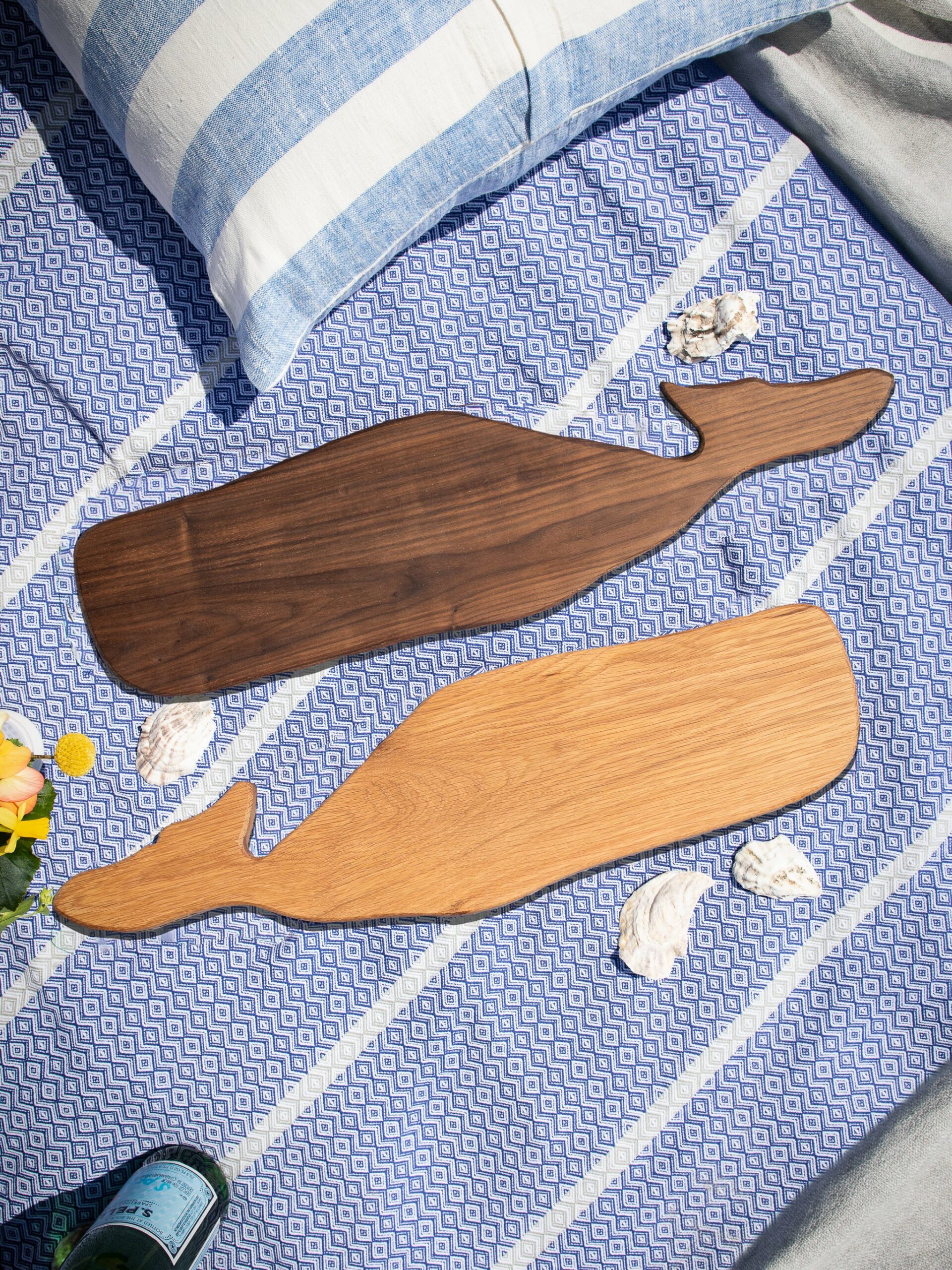 Hand Carved Whale Wood Boards