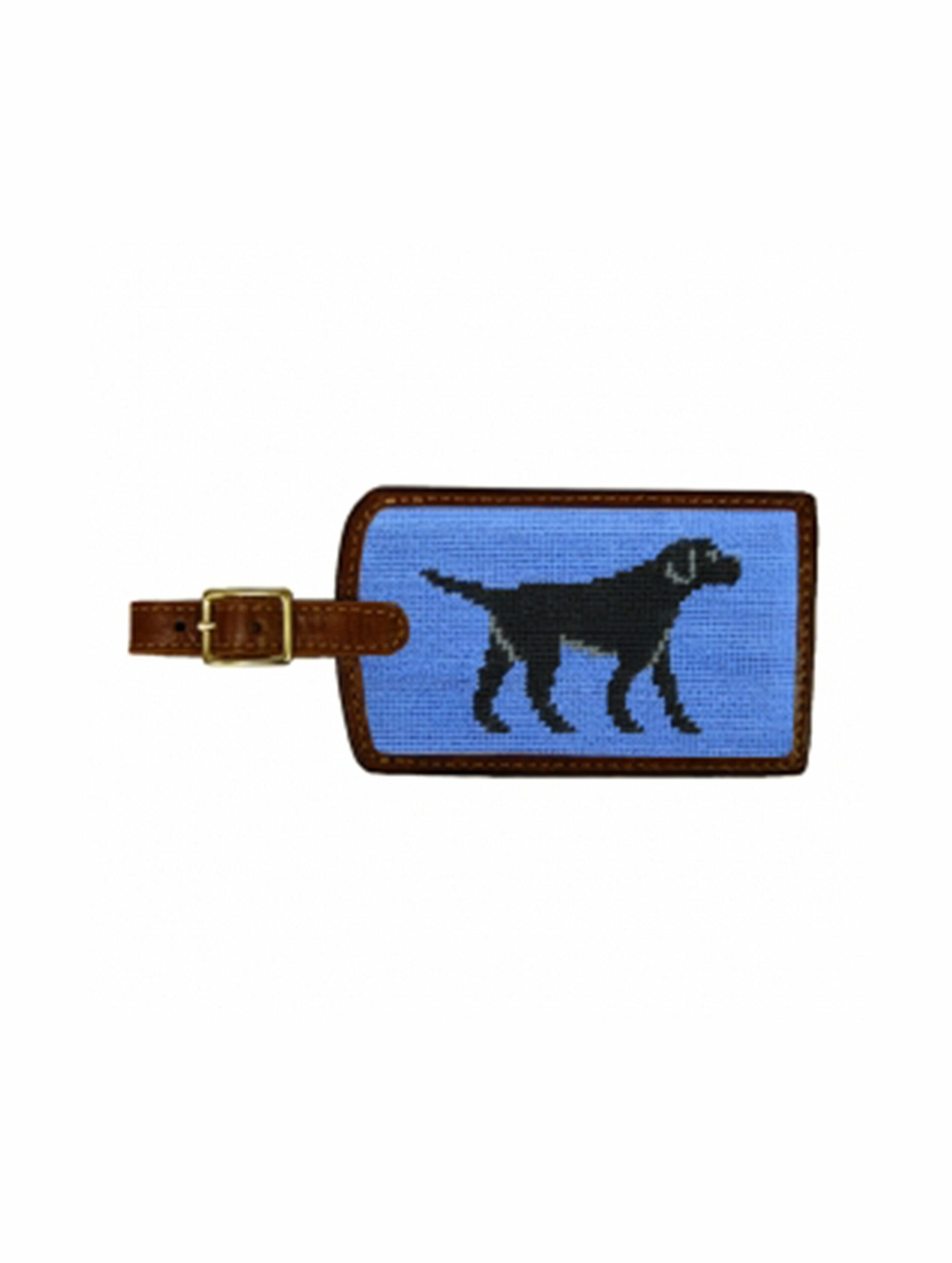 Smathers & Branson Needlepoint Luggage Tag Dogs