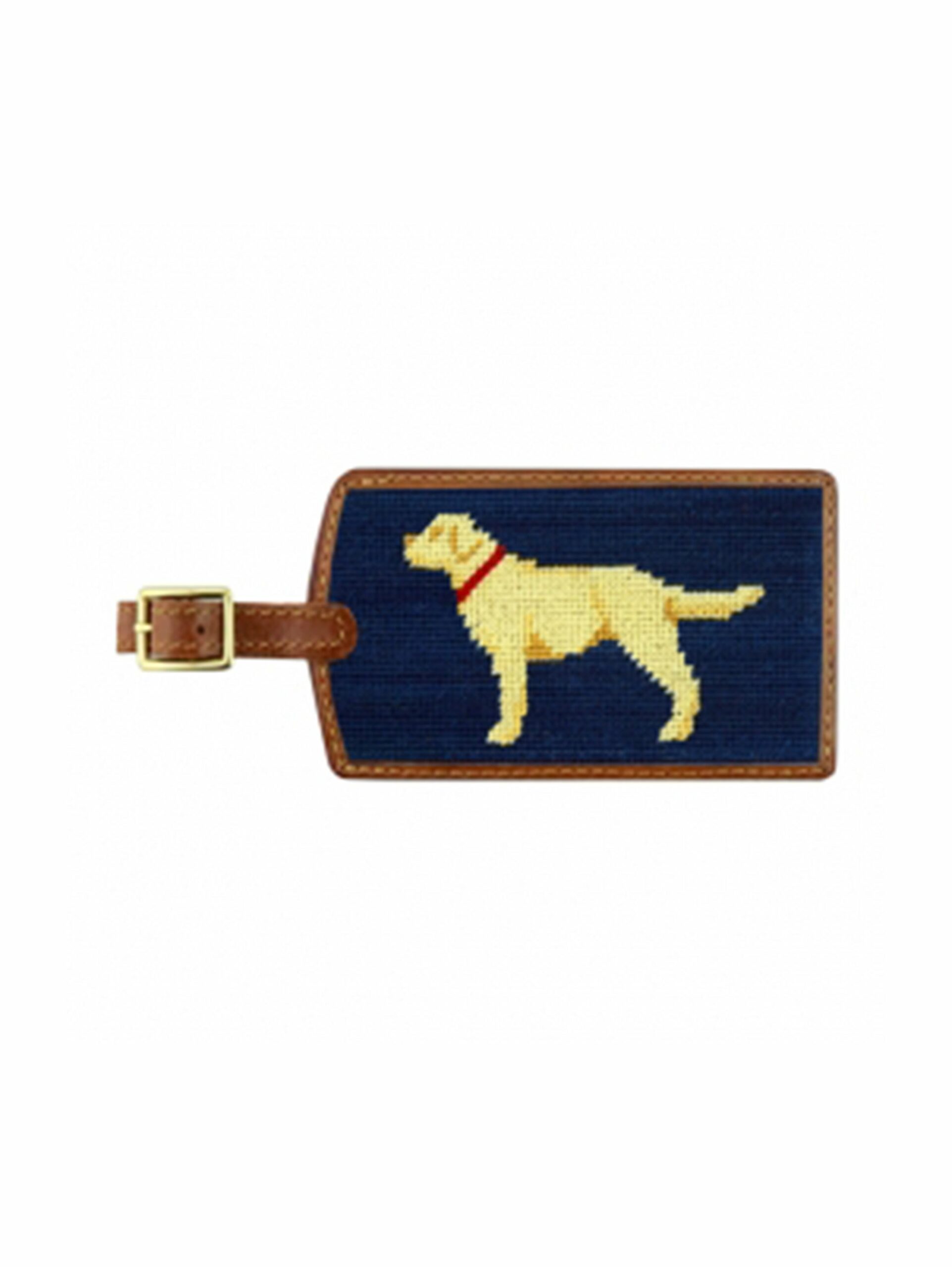 Smathers & Branson Needlepoint Luggage Tag Dogs