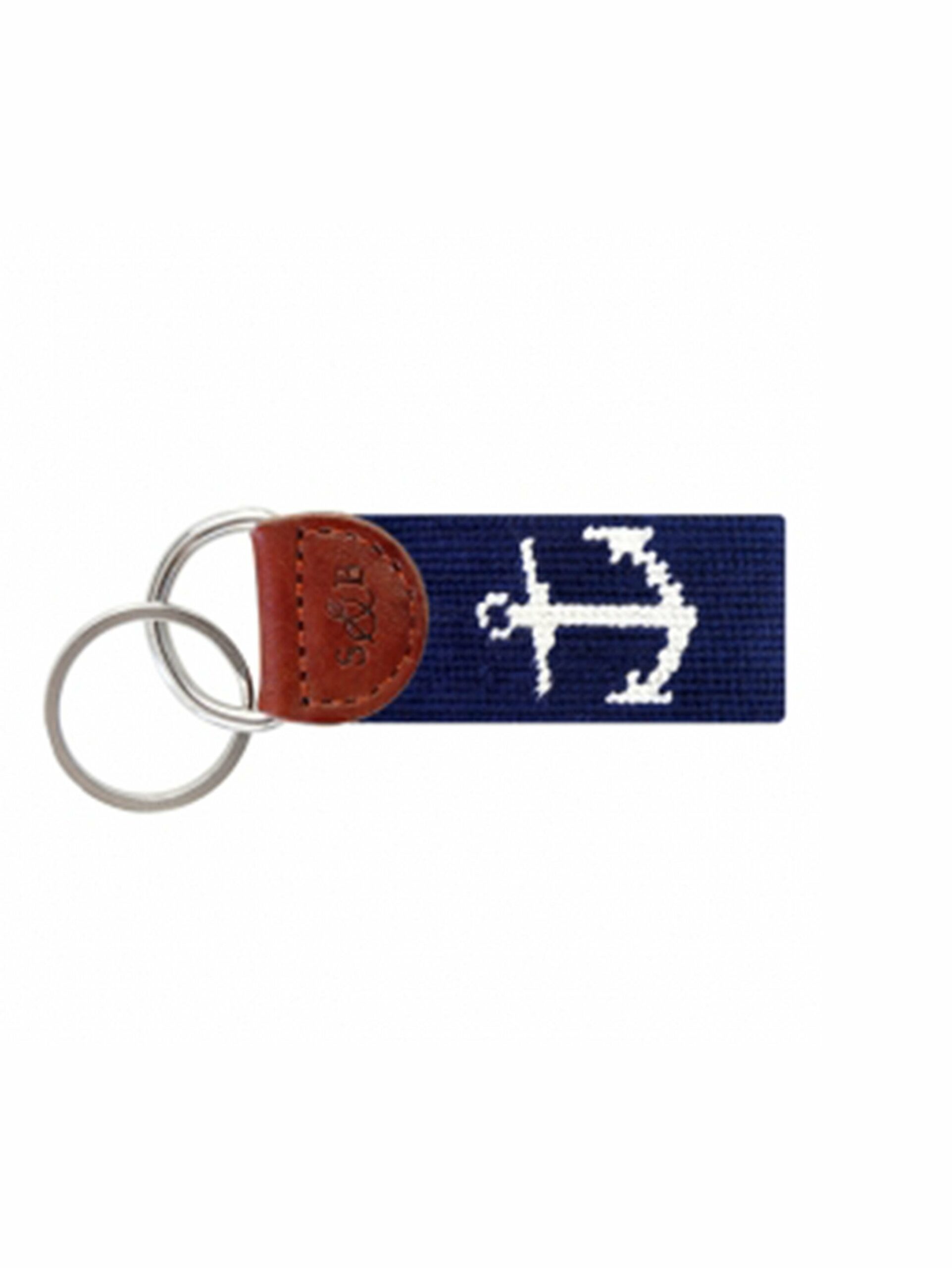 Smathers & Branson Needlepoint Key Fobs Marine