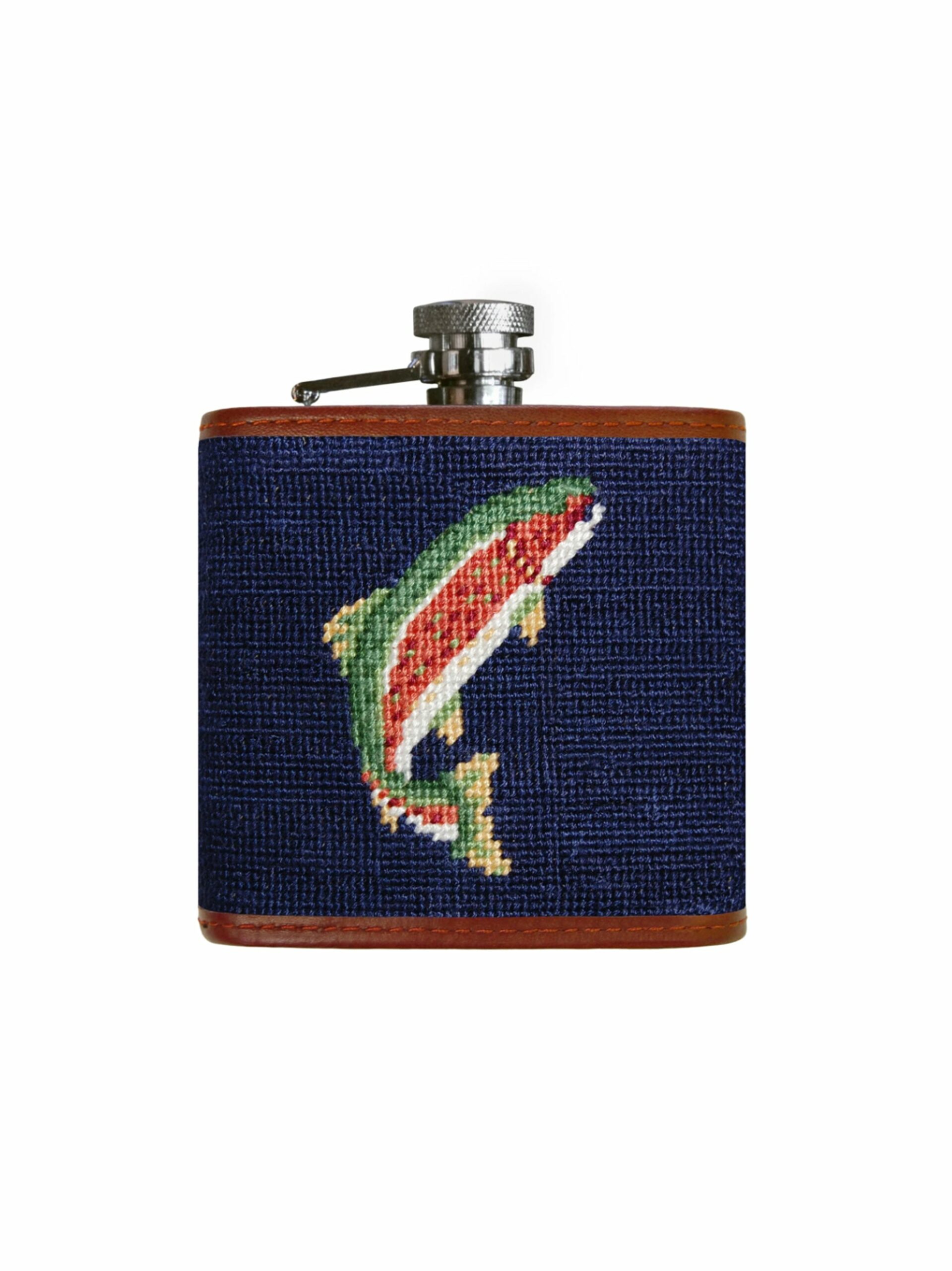 Smathers & Branson Trout Needlepoint Flask