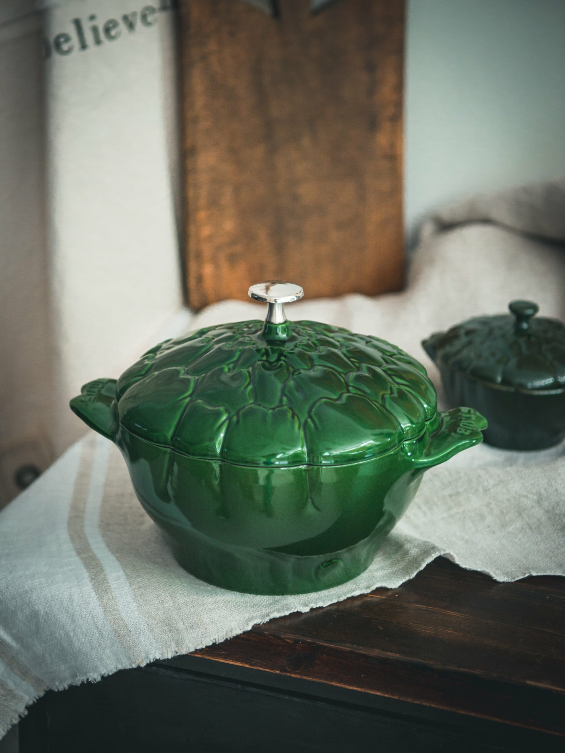 Staub Artichoke Cocotte 3 Quart Basil