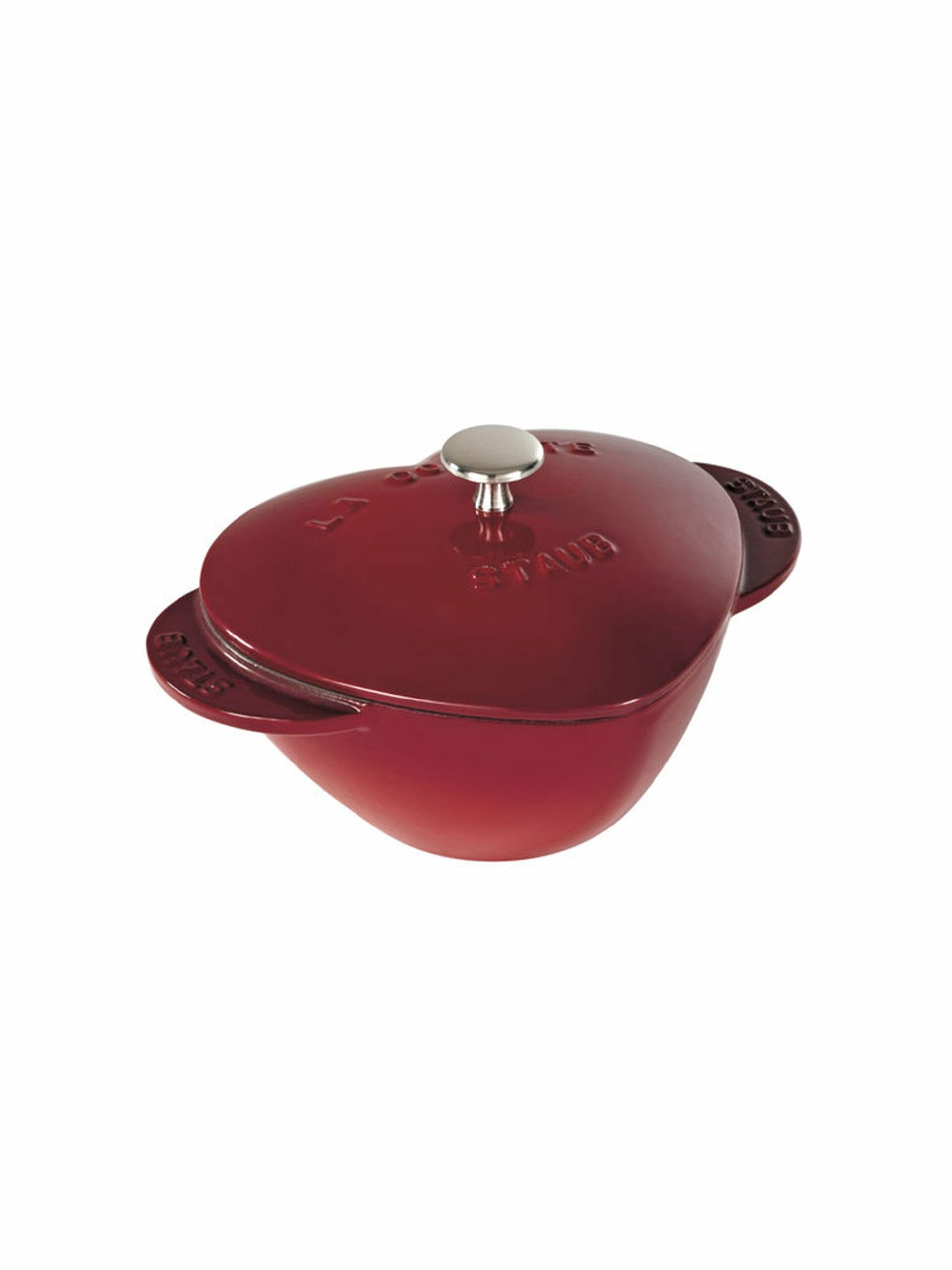 Staub Cast Iron 1.75 Quart Cherry Heart Cocotte