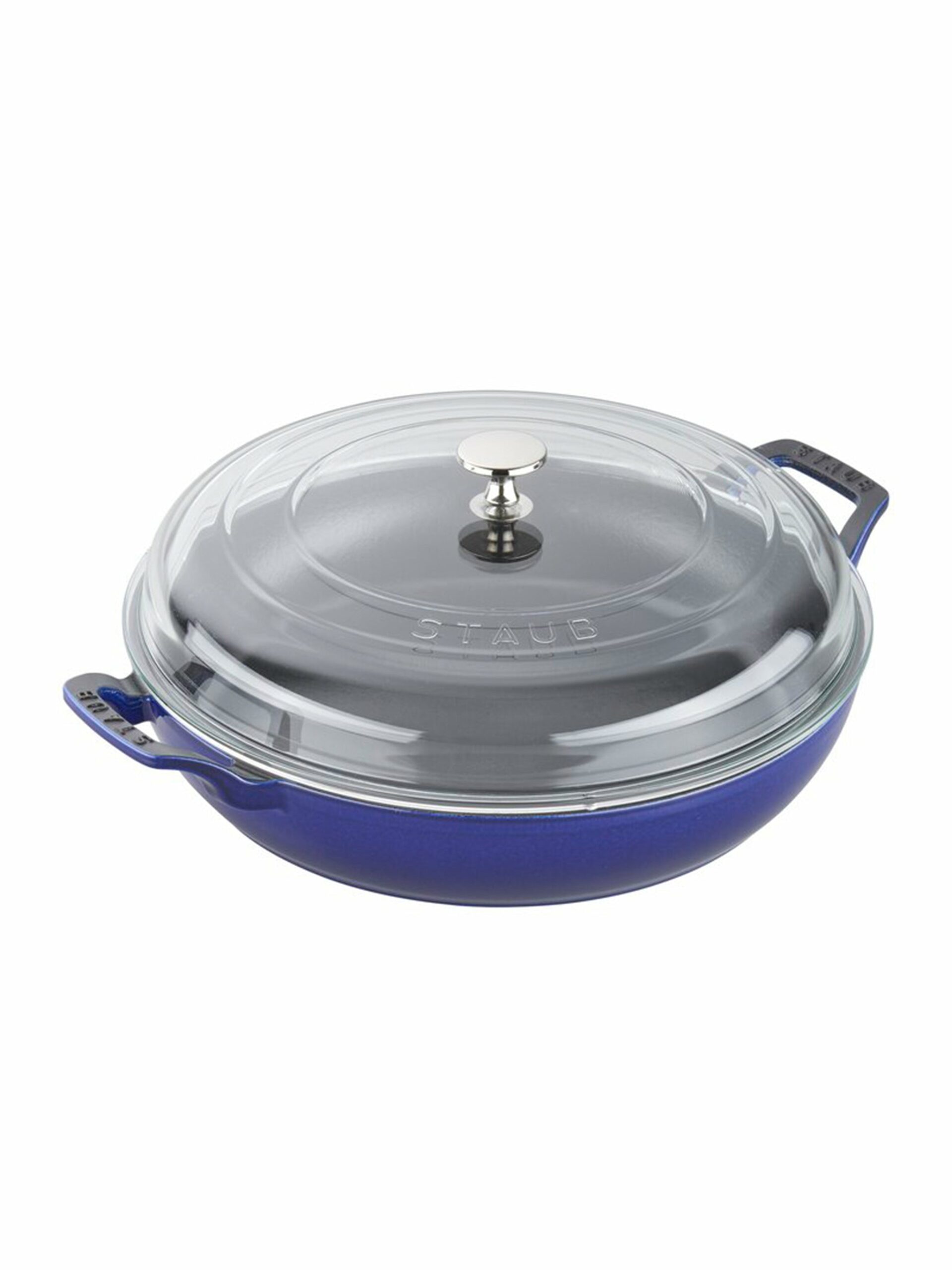 Staub Cast Iron 3.5 Quart Braiser with Glass Lid