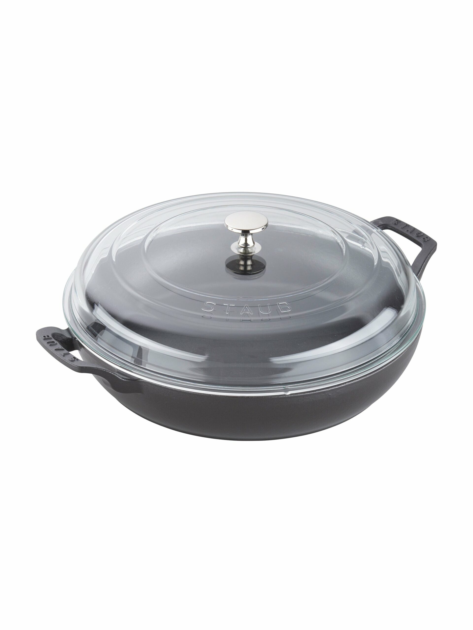 Staub Cast Iron 3.5 Quart Braiser with Glass Lid