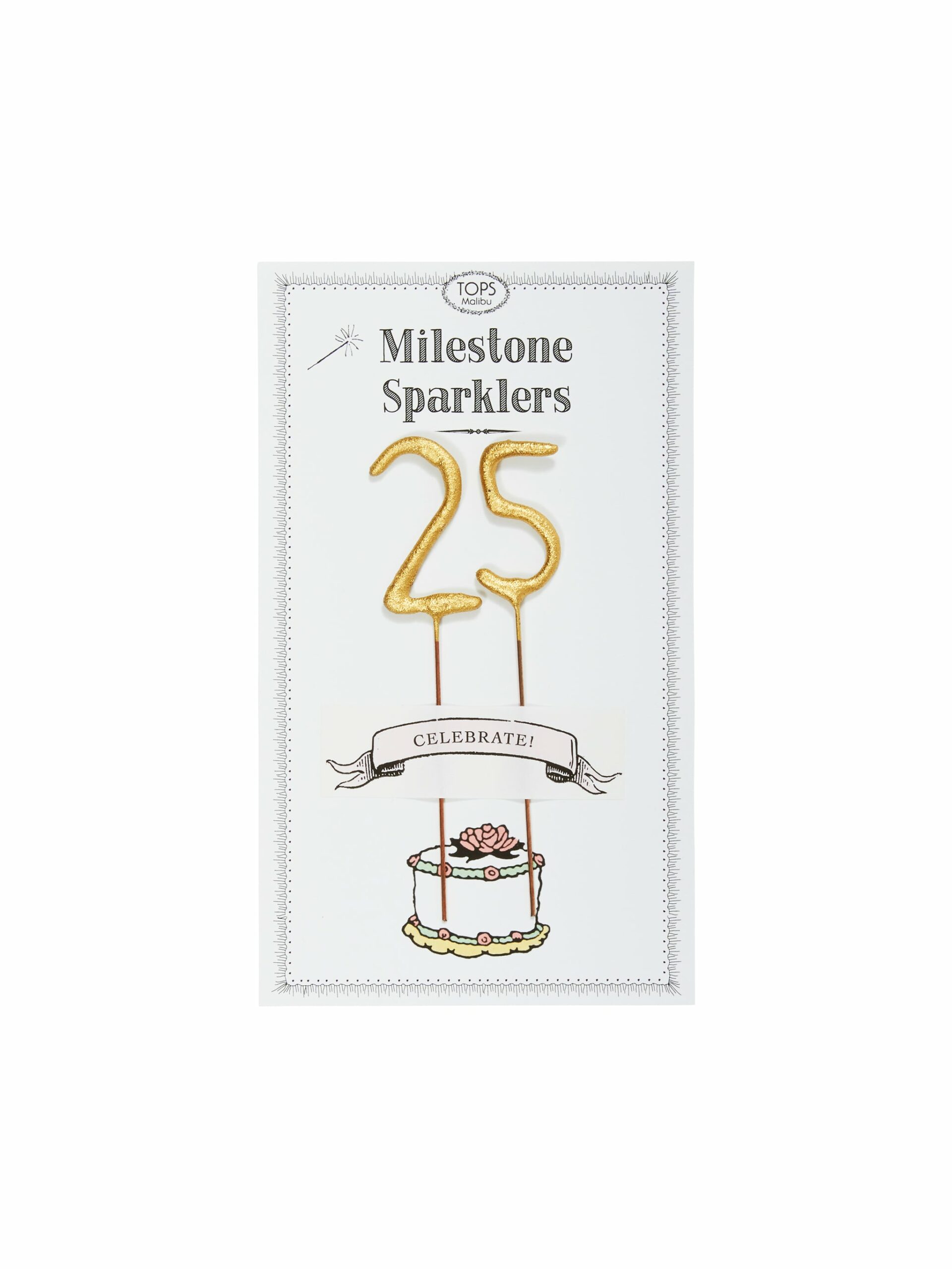 Tops Malibu Milestone Sparkler Card