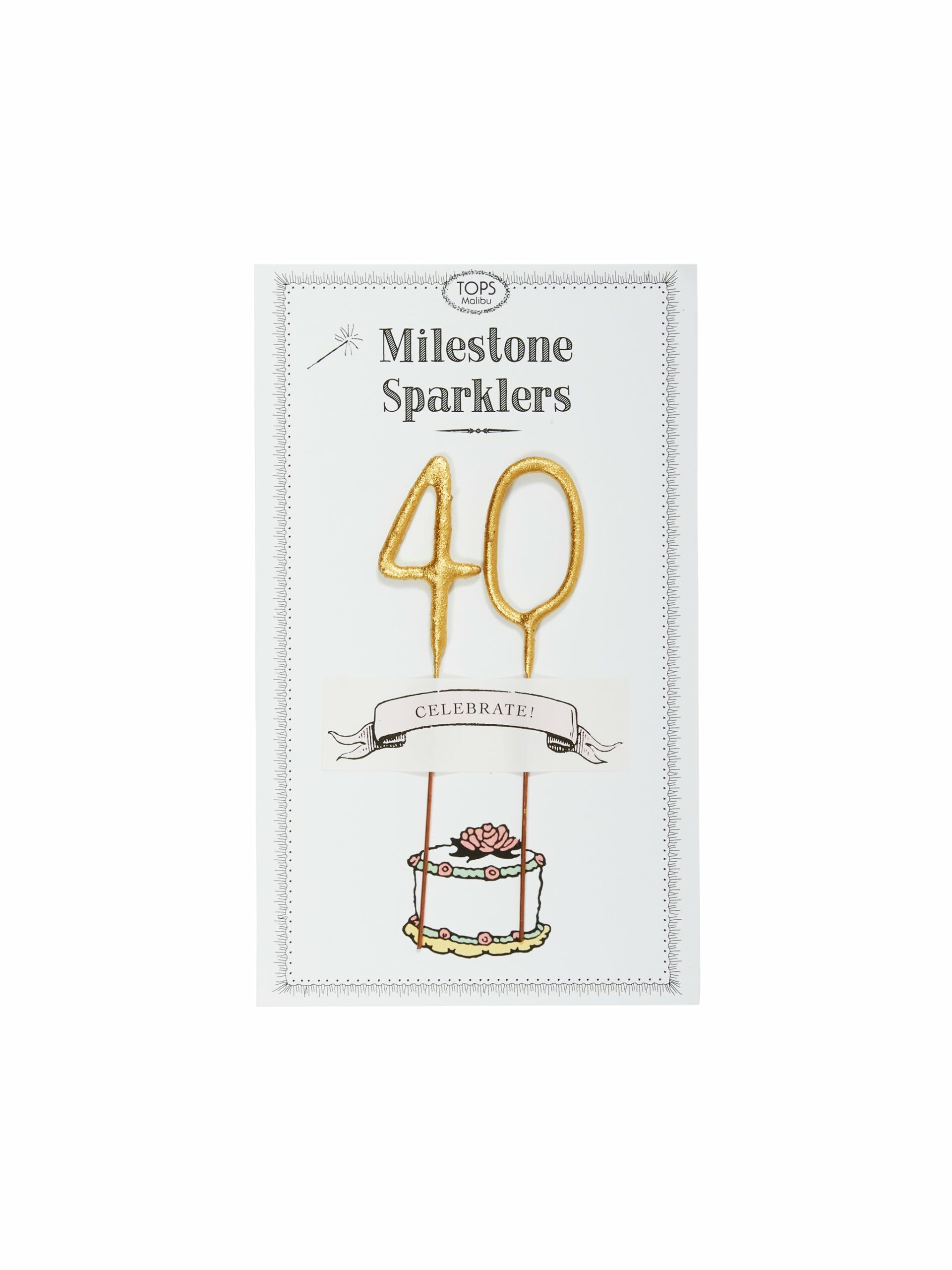 Tops Malibu Milestone Sparkler Card