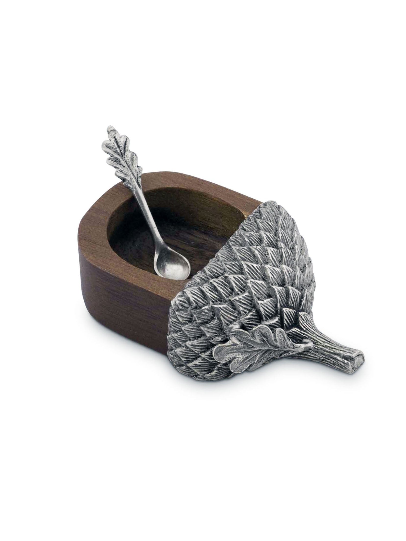 Acorn Salt Cellar and Spoon