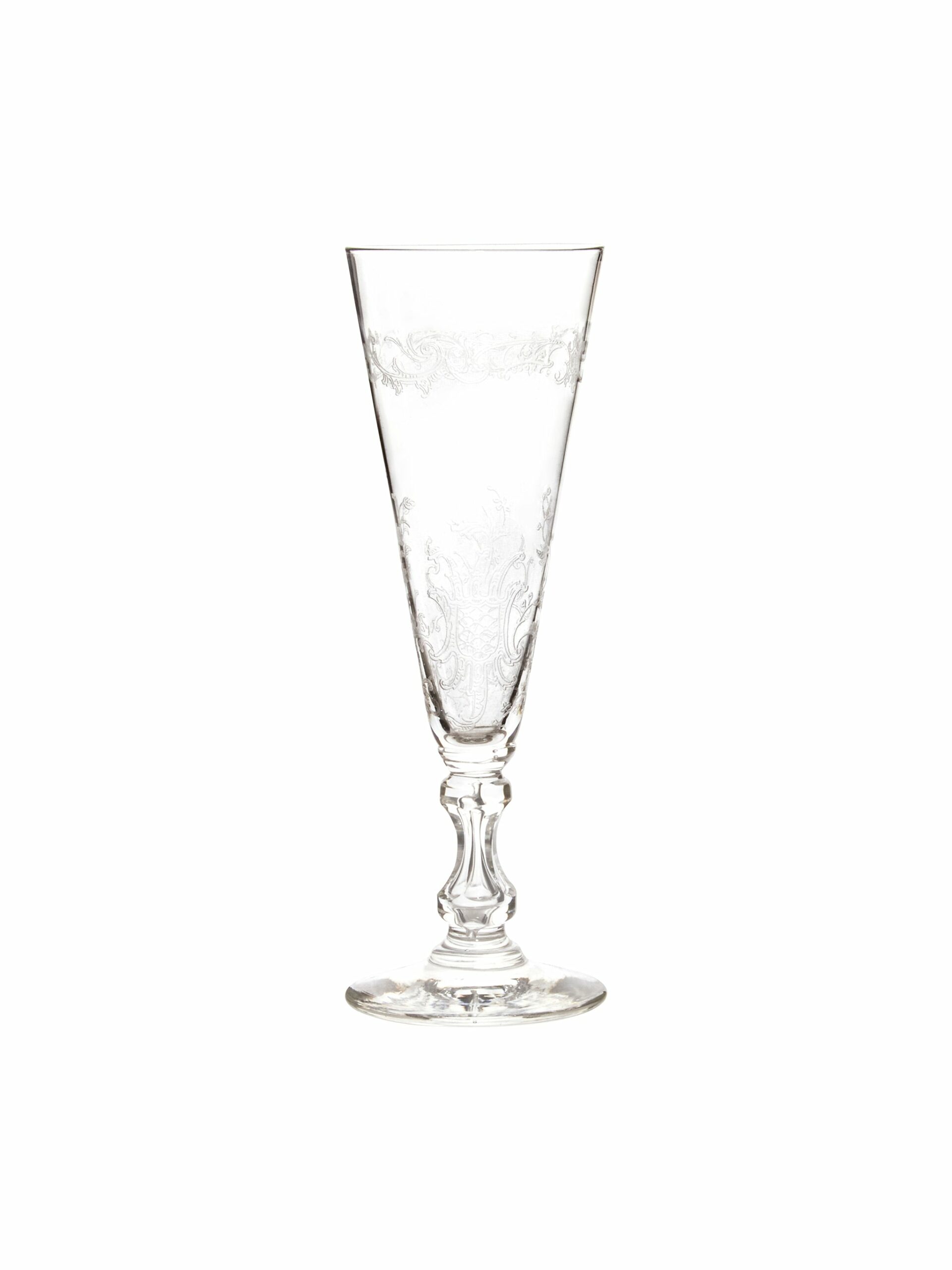 Vintage 1820s English Crystal Champagne Flutes