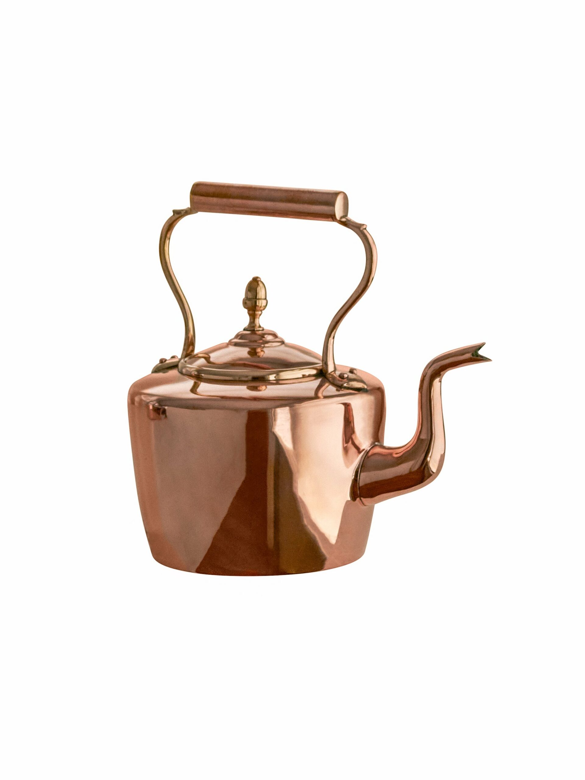 Vintage 1860s Victorian Copper Circular Kettle