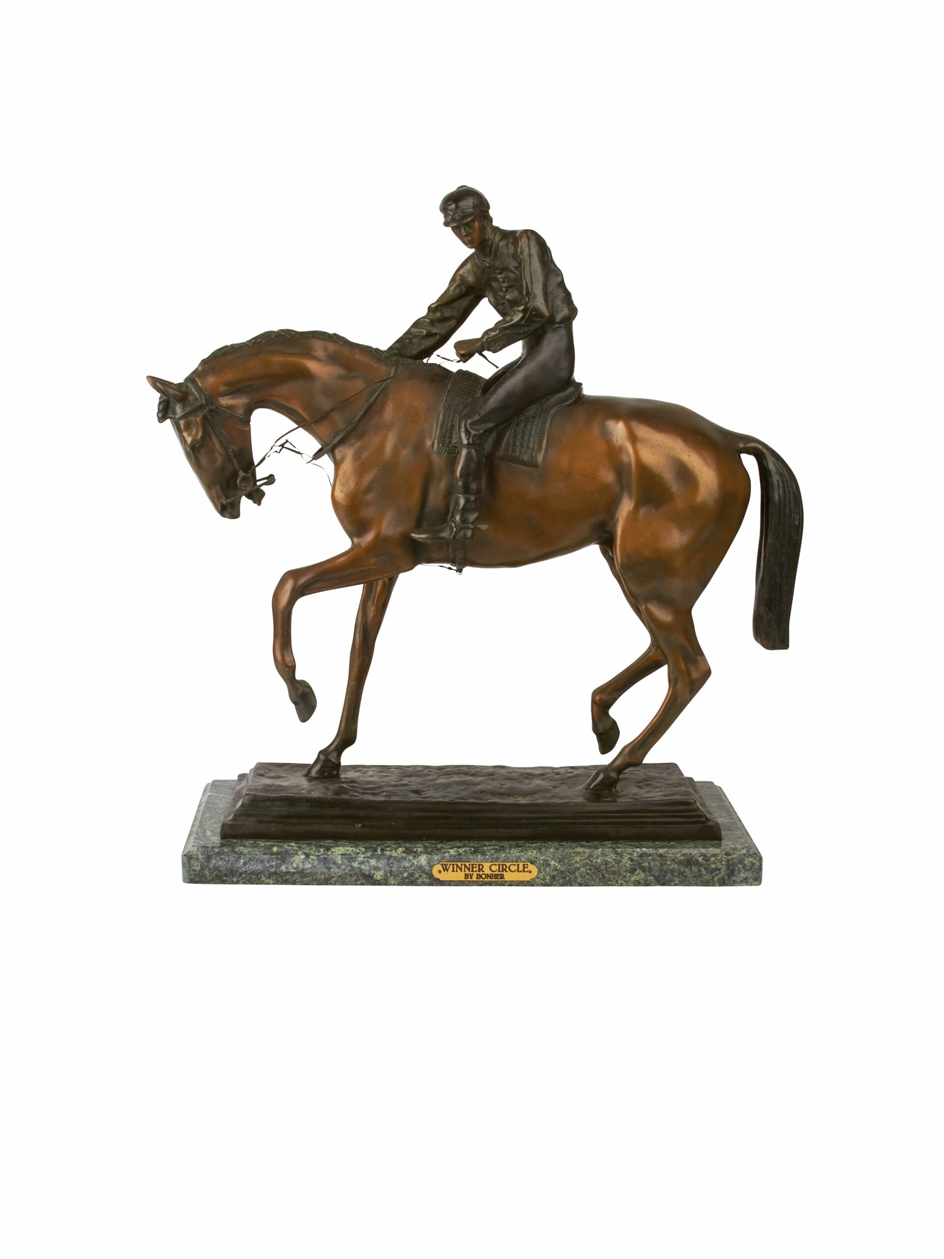 Vintage 1885 Isidore Jules Bonheur Le Grand Jockey Bronze Sculpture