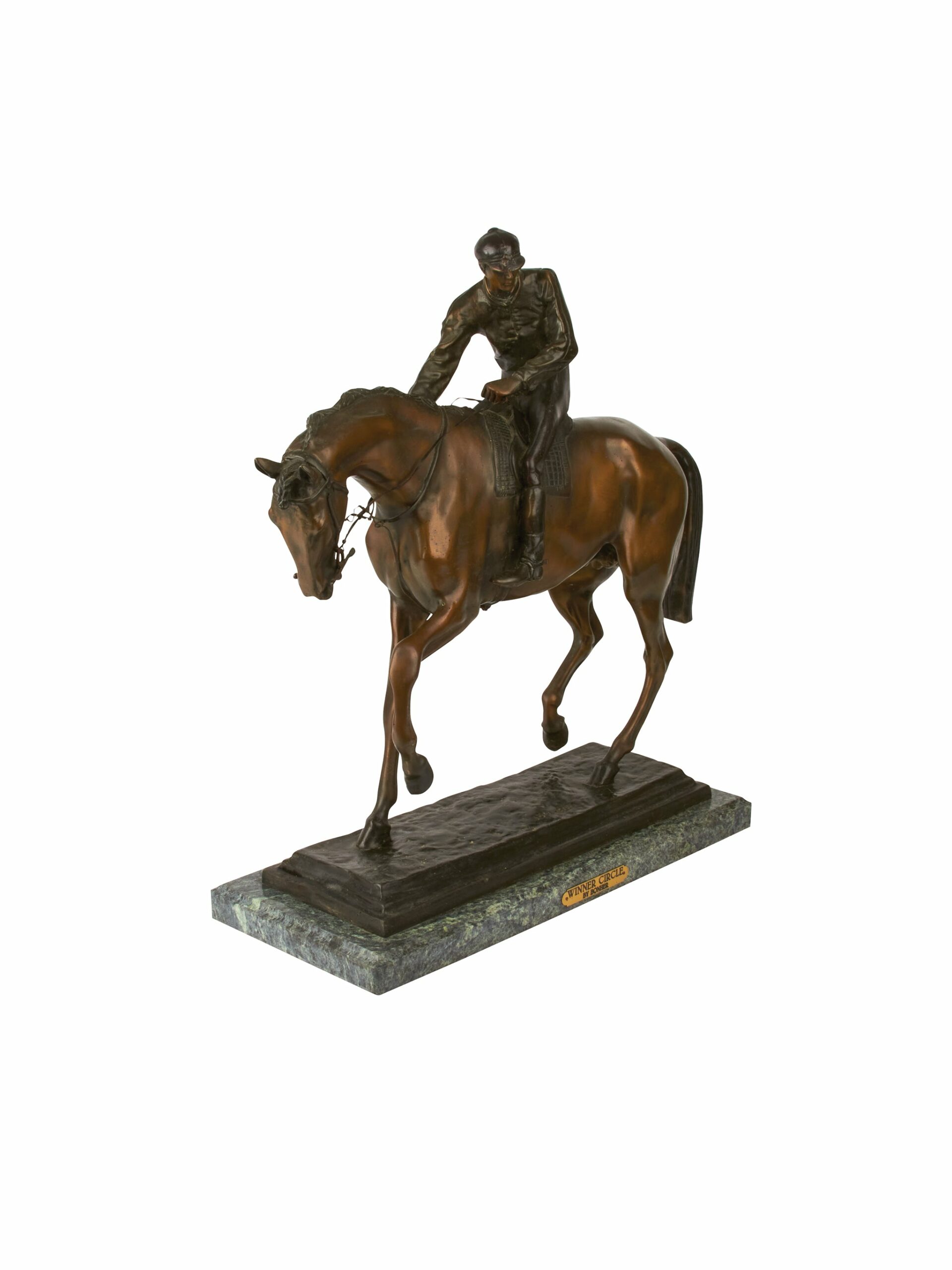 Vintage 1885 Isidore Jules Bonheur Le Grand Jockey Bronze Sculpture