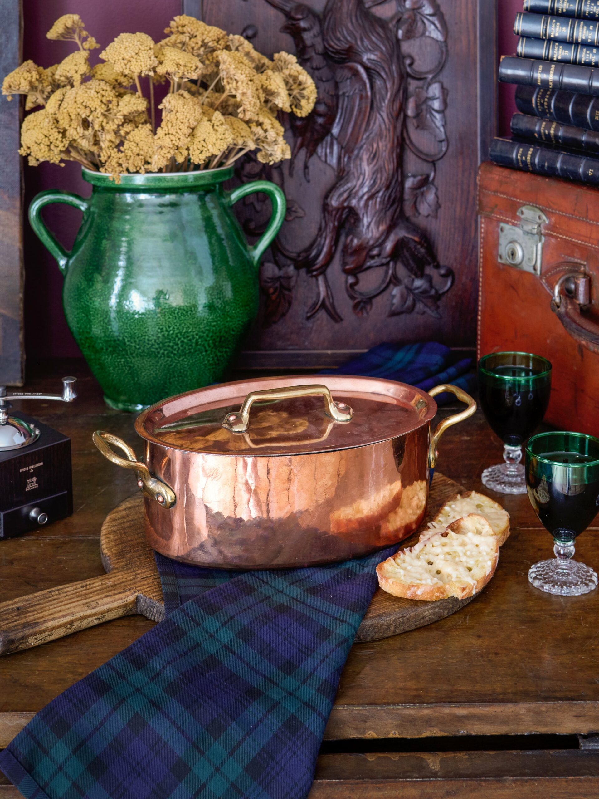 Vintage 1900 French Copper Casserole