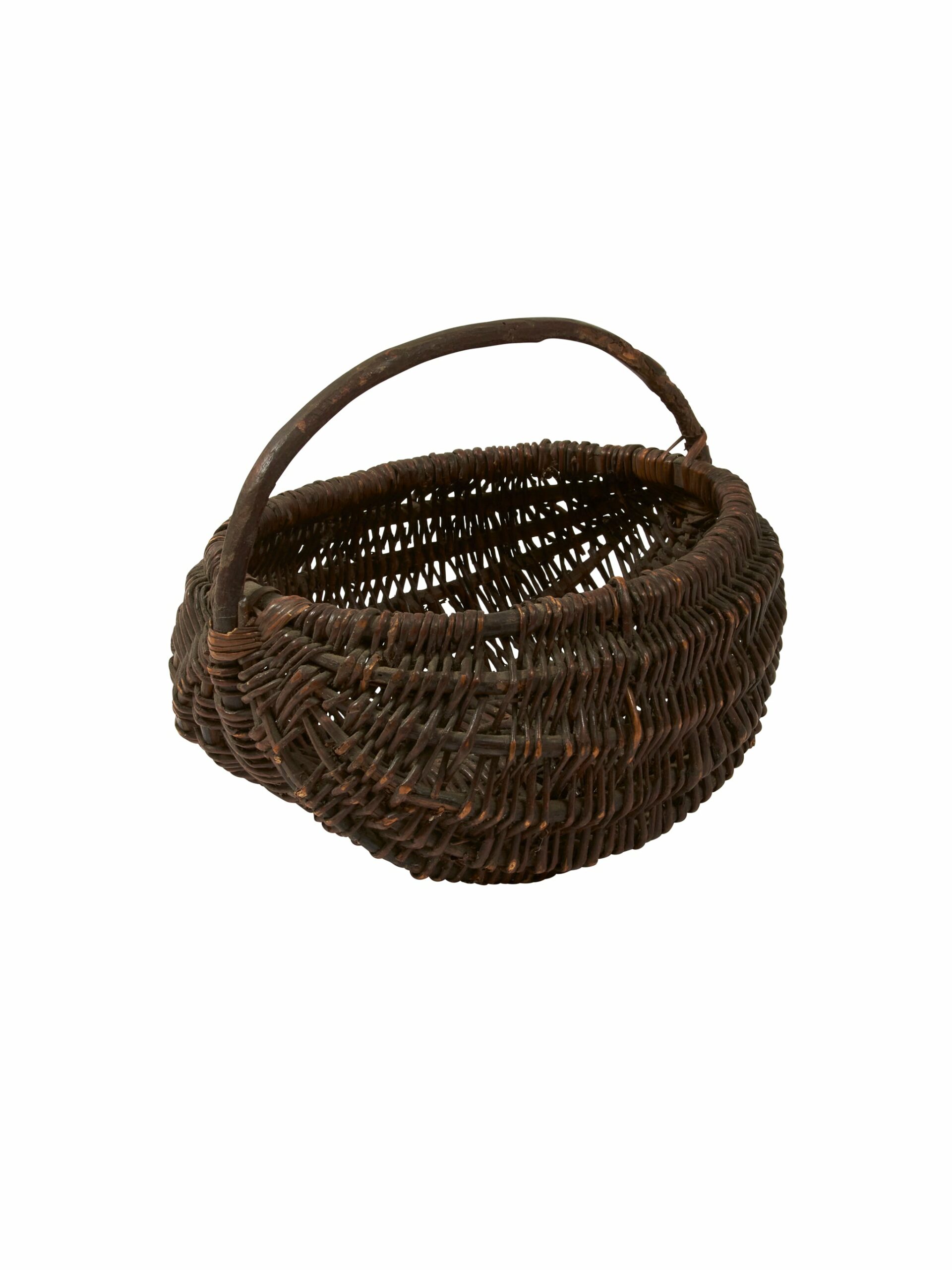 Vintage 1900 Twig Berry Picking Basket