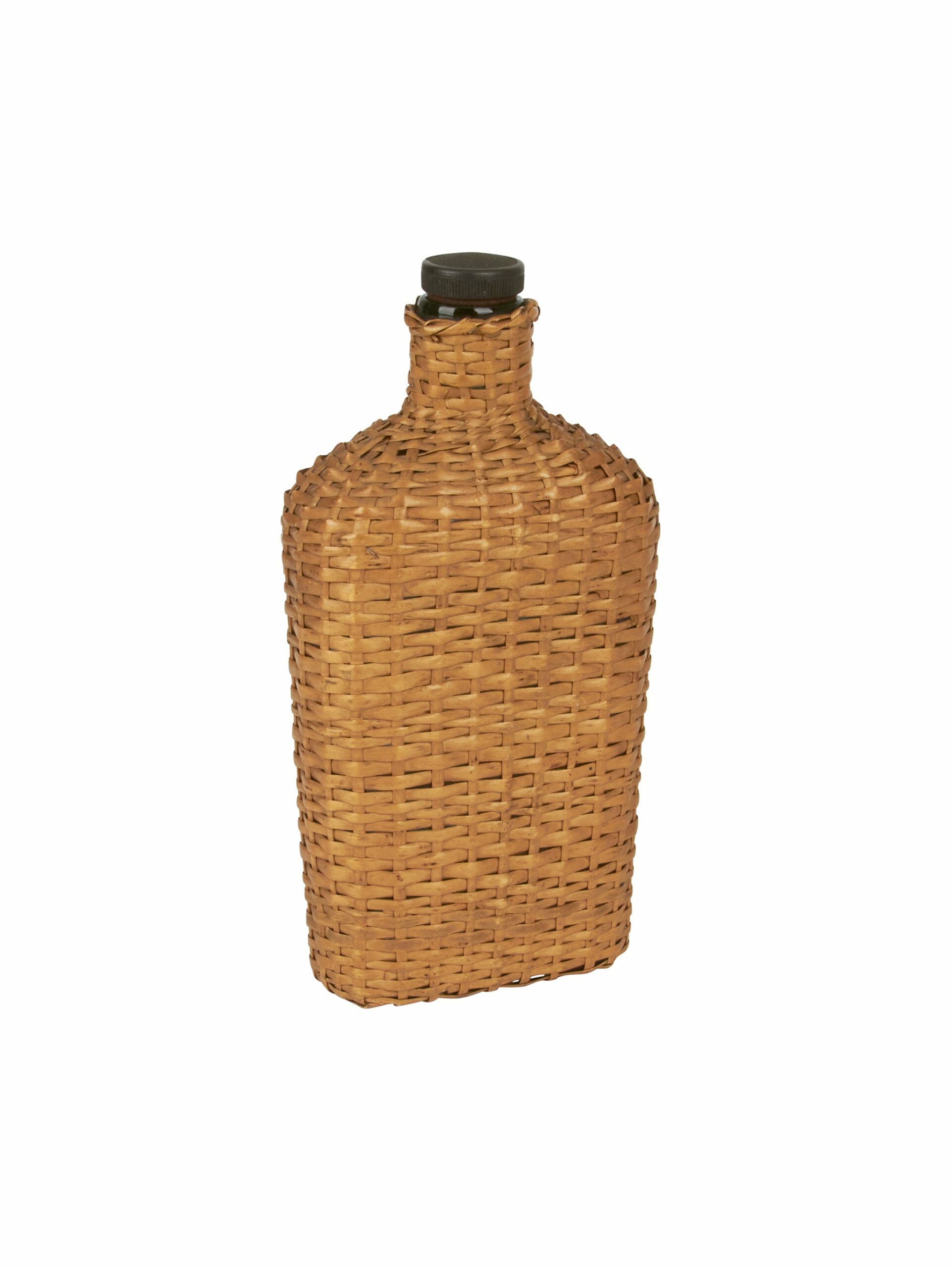 Vintage 1920s English Wicker Wrapped Flask