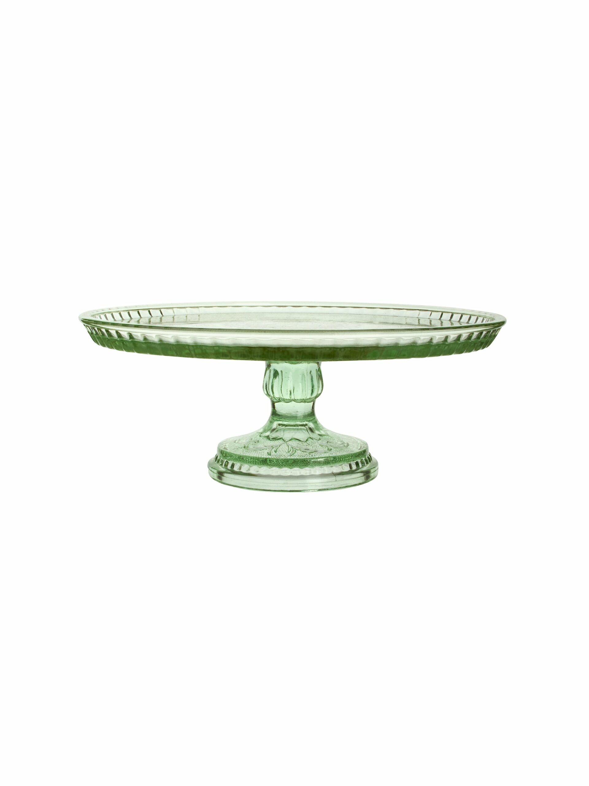 Vintage 1920s Tiara Chantilly Green Cake Stand