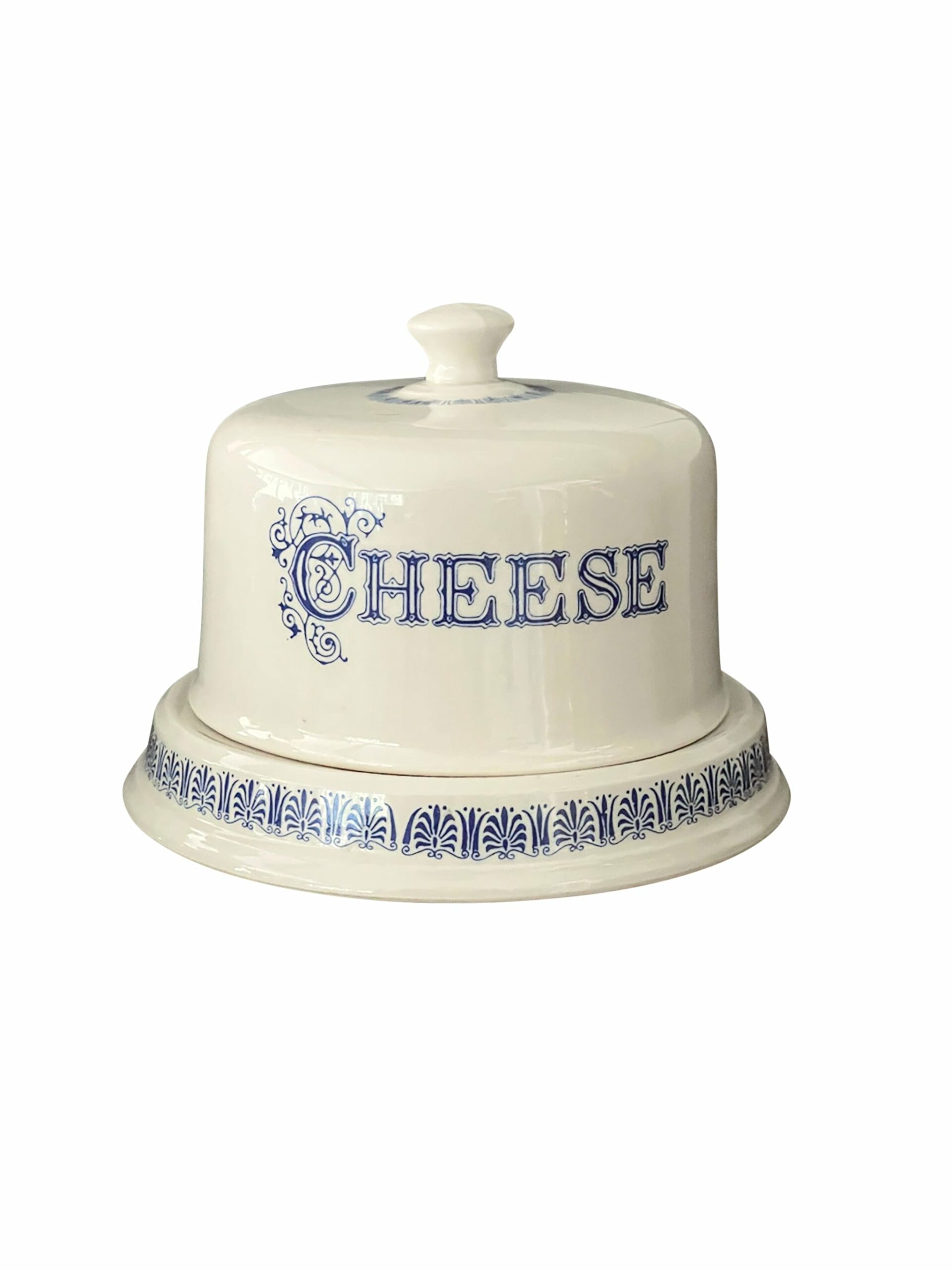 Vintage 1930s English Earthenware Cheese Dome