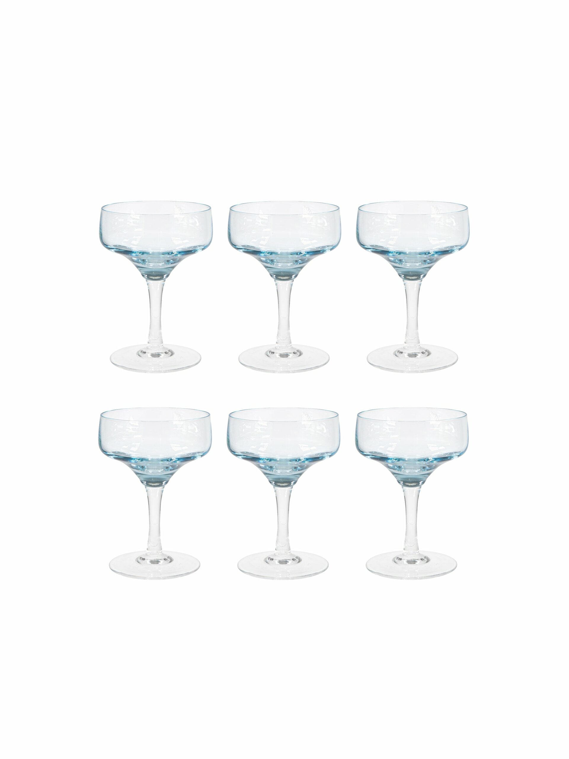 Vintage 1960s Sasaki Crystal Martini Glasses