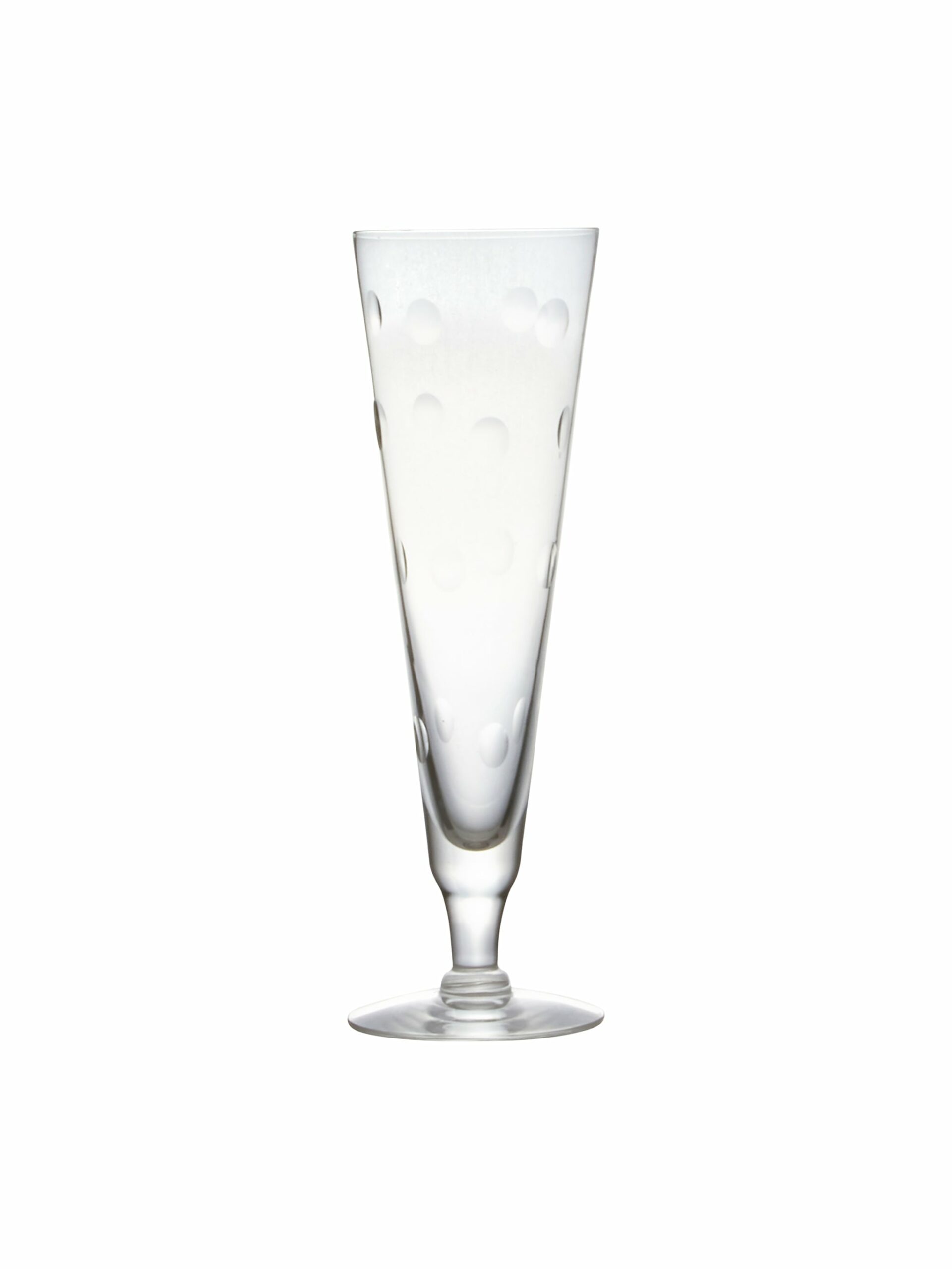 Vintage 19th Century Crystal Champagne Flutes