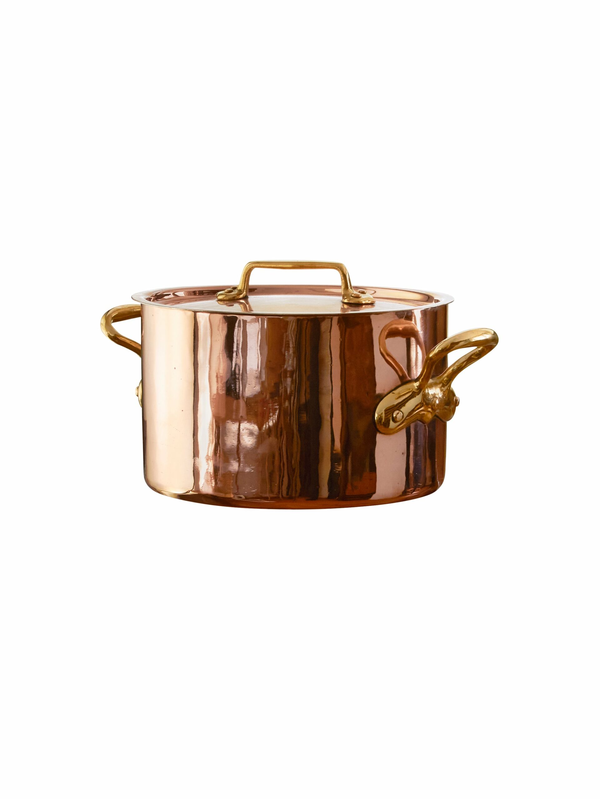 Vintage 19th Century Shallow French Copper Stockpot