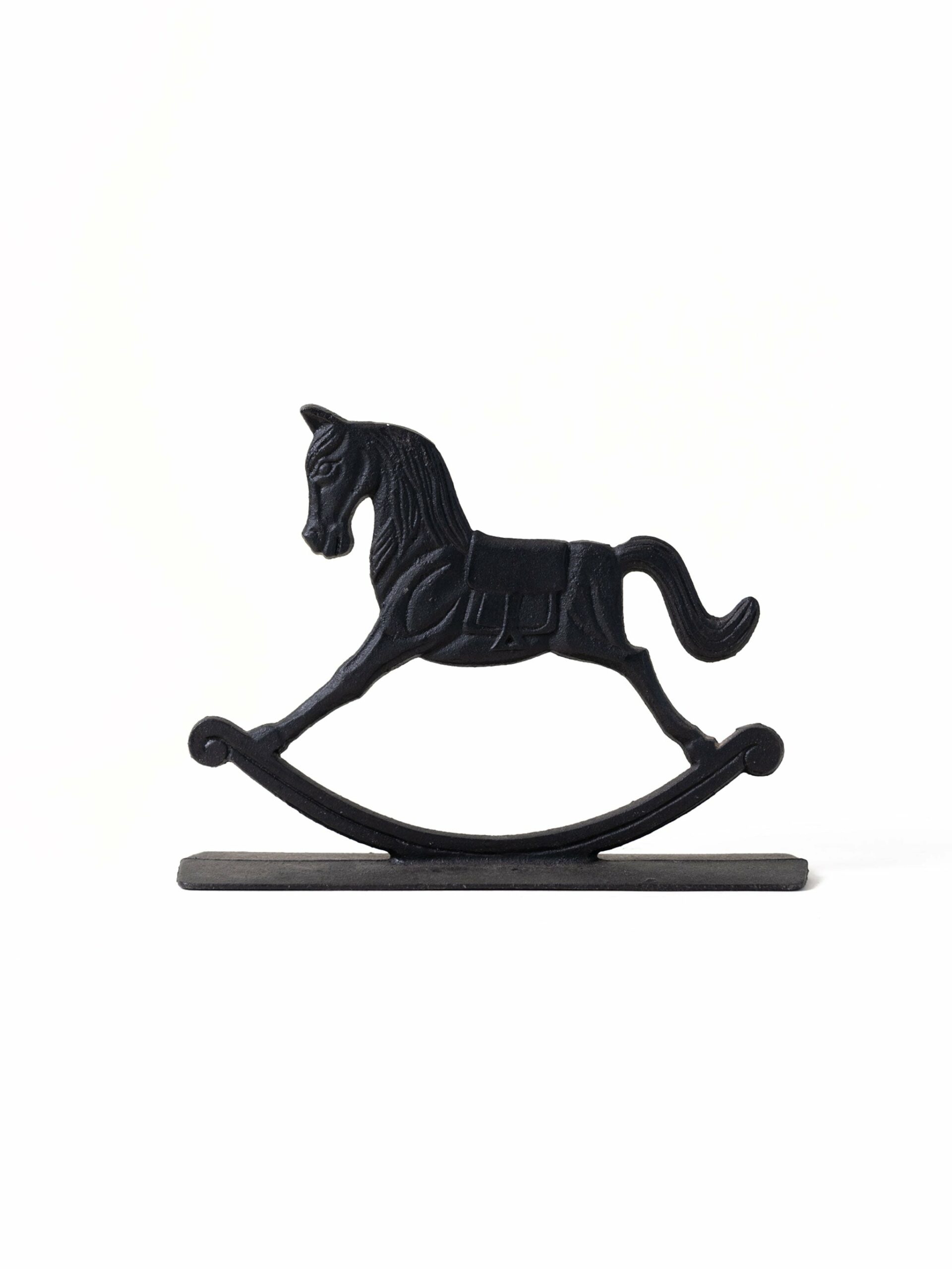 Vintage Cast Iron Rocking Horse Door Stop