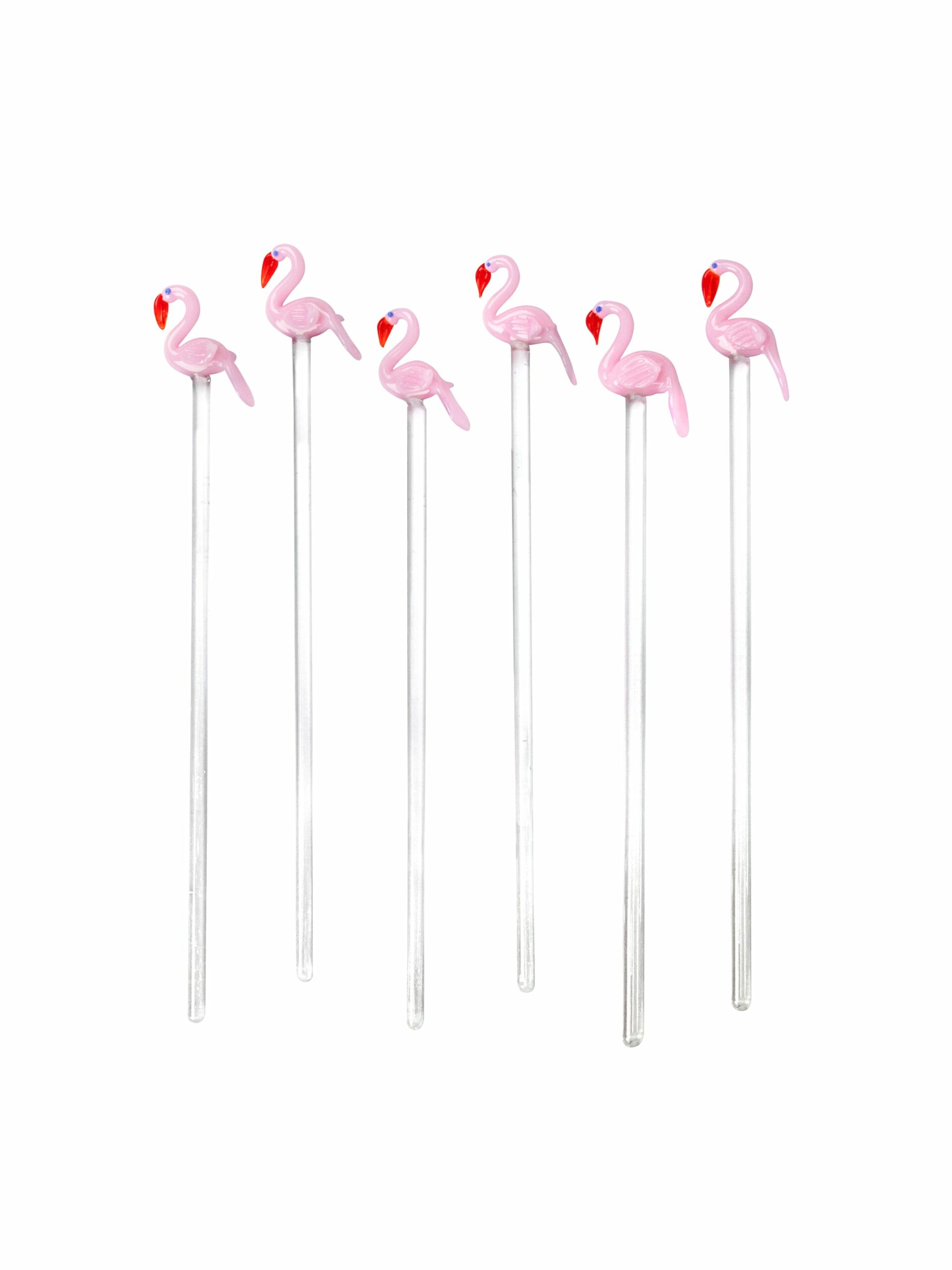 Vintage Flamingo Cocktail Stirrers