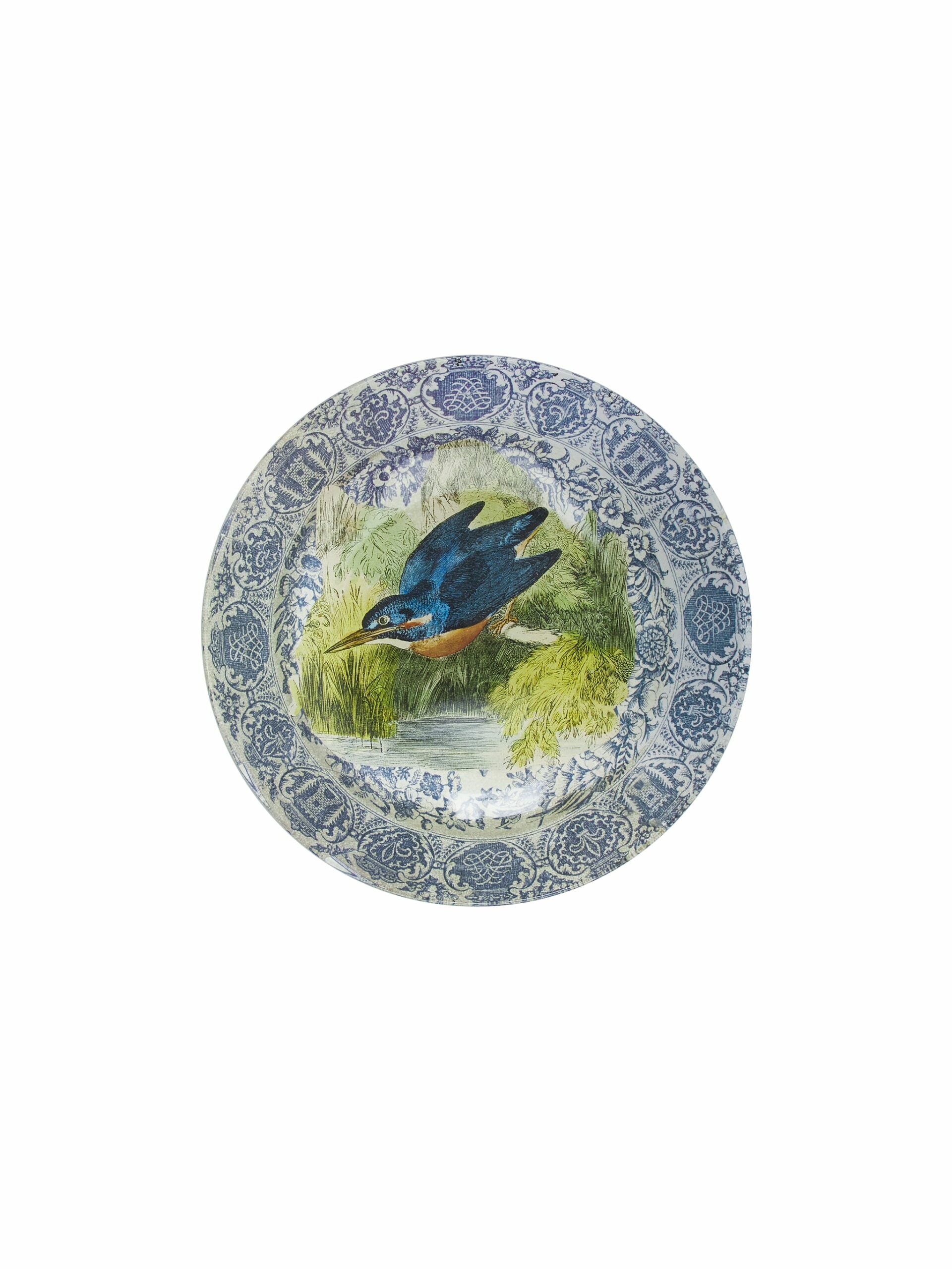 Vintage John Derian Decoupage Swallow Bowl