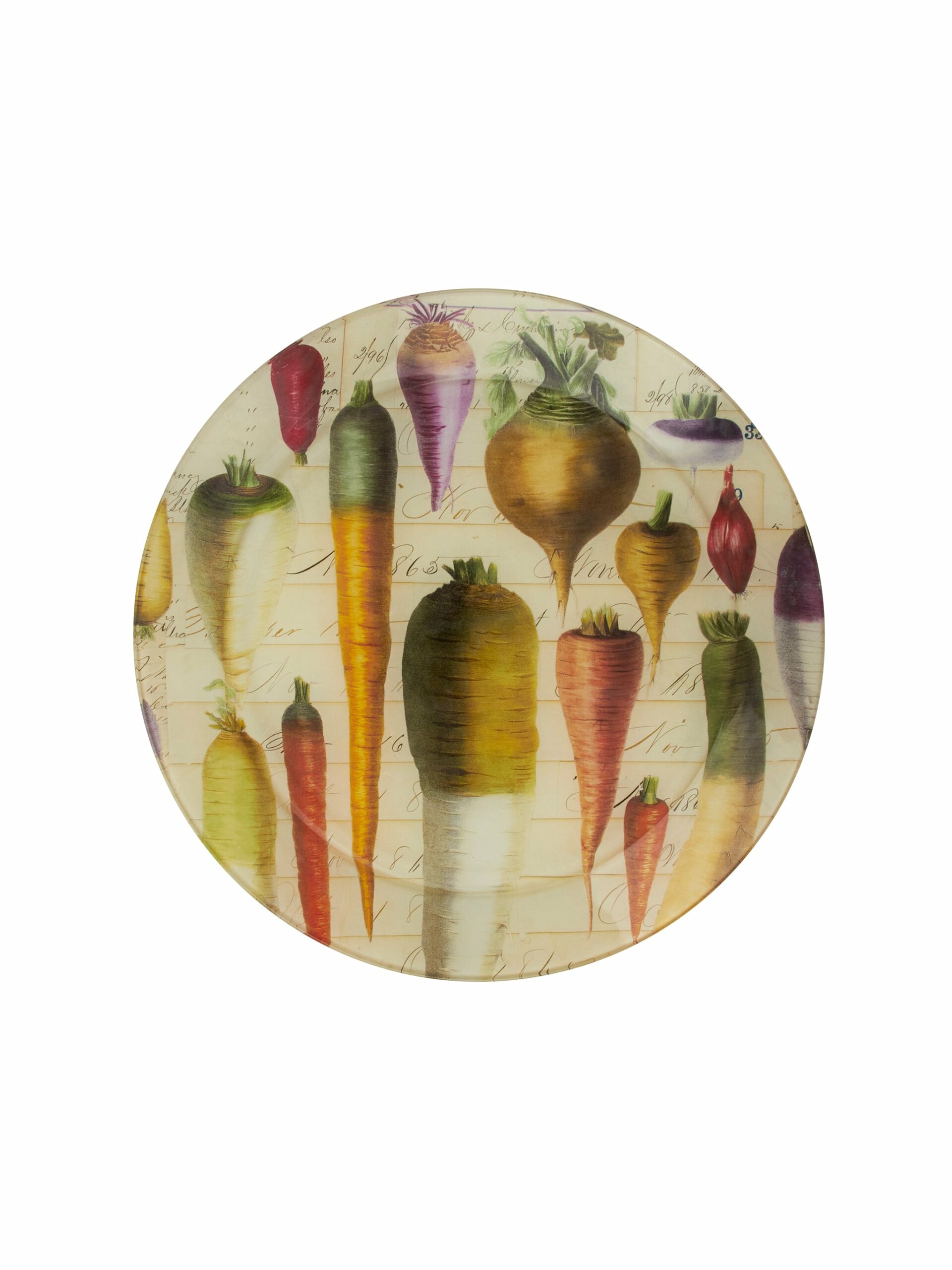 Vintage John Derian Root Vegetable Round Plate