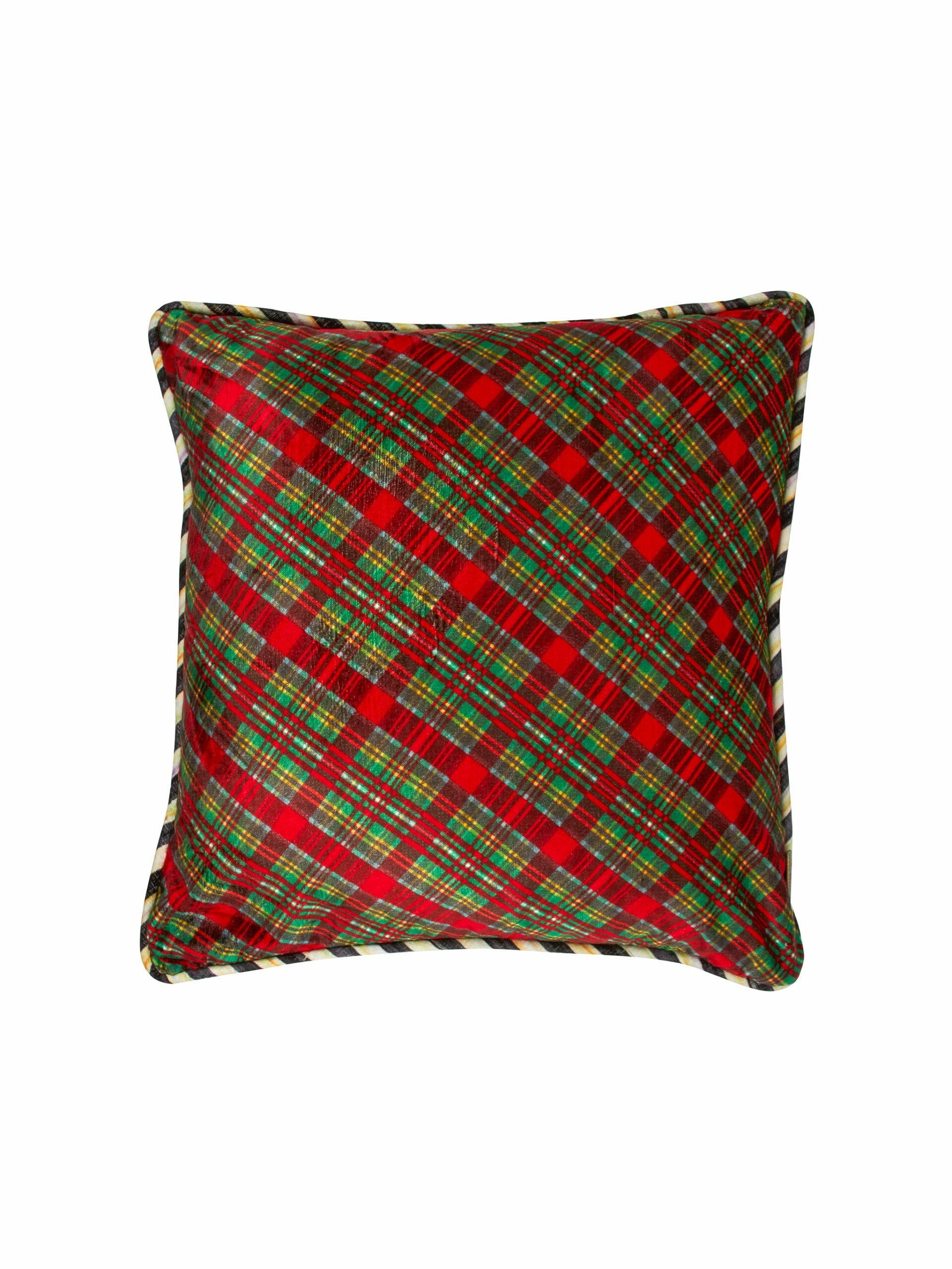 Vintage MacKenzie-Childs Tartan Pillow