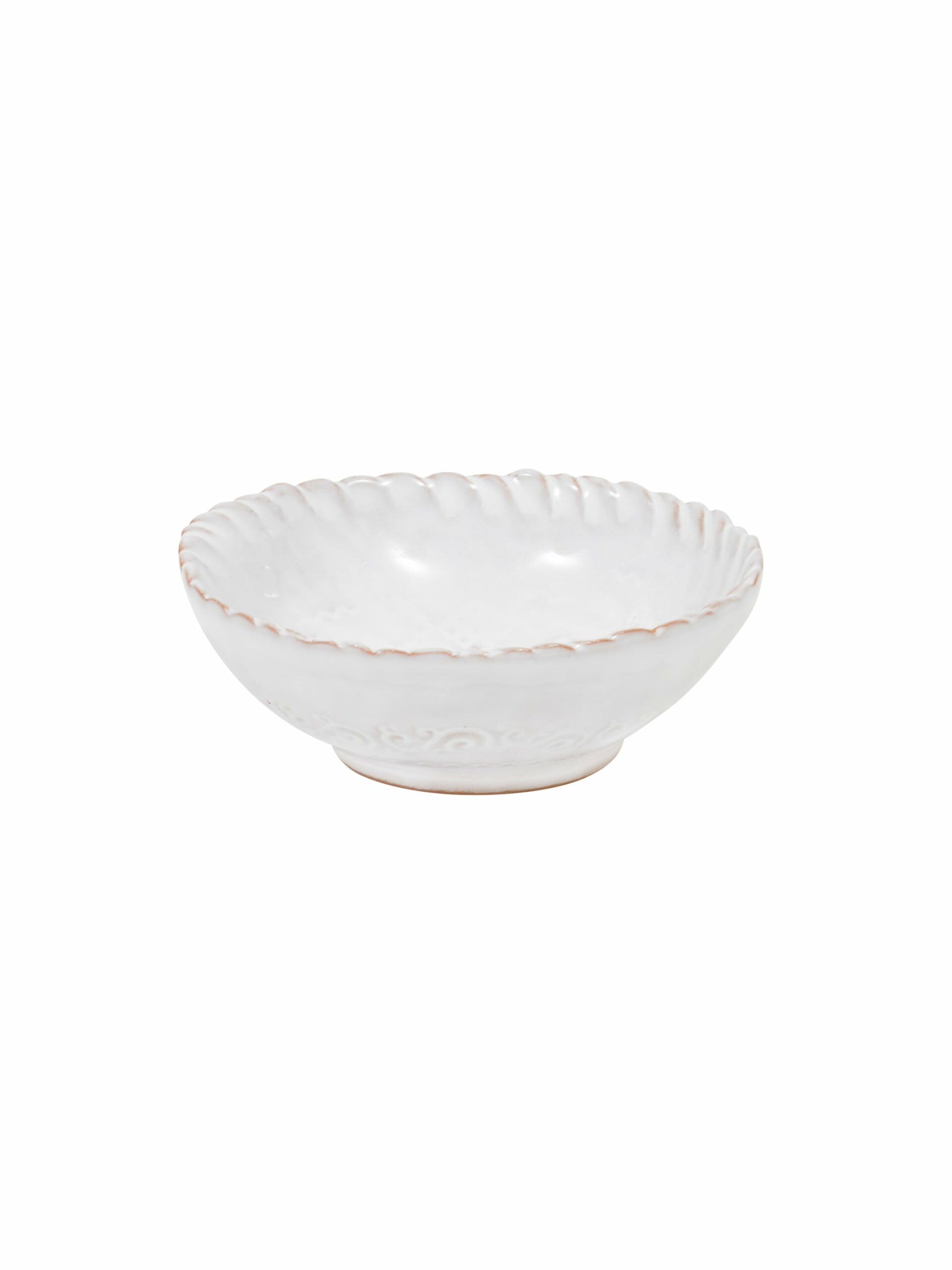 Vintage Vietri Bellezza White Condiment Bowl