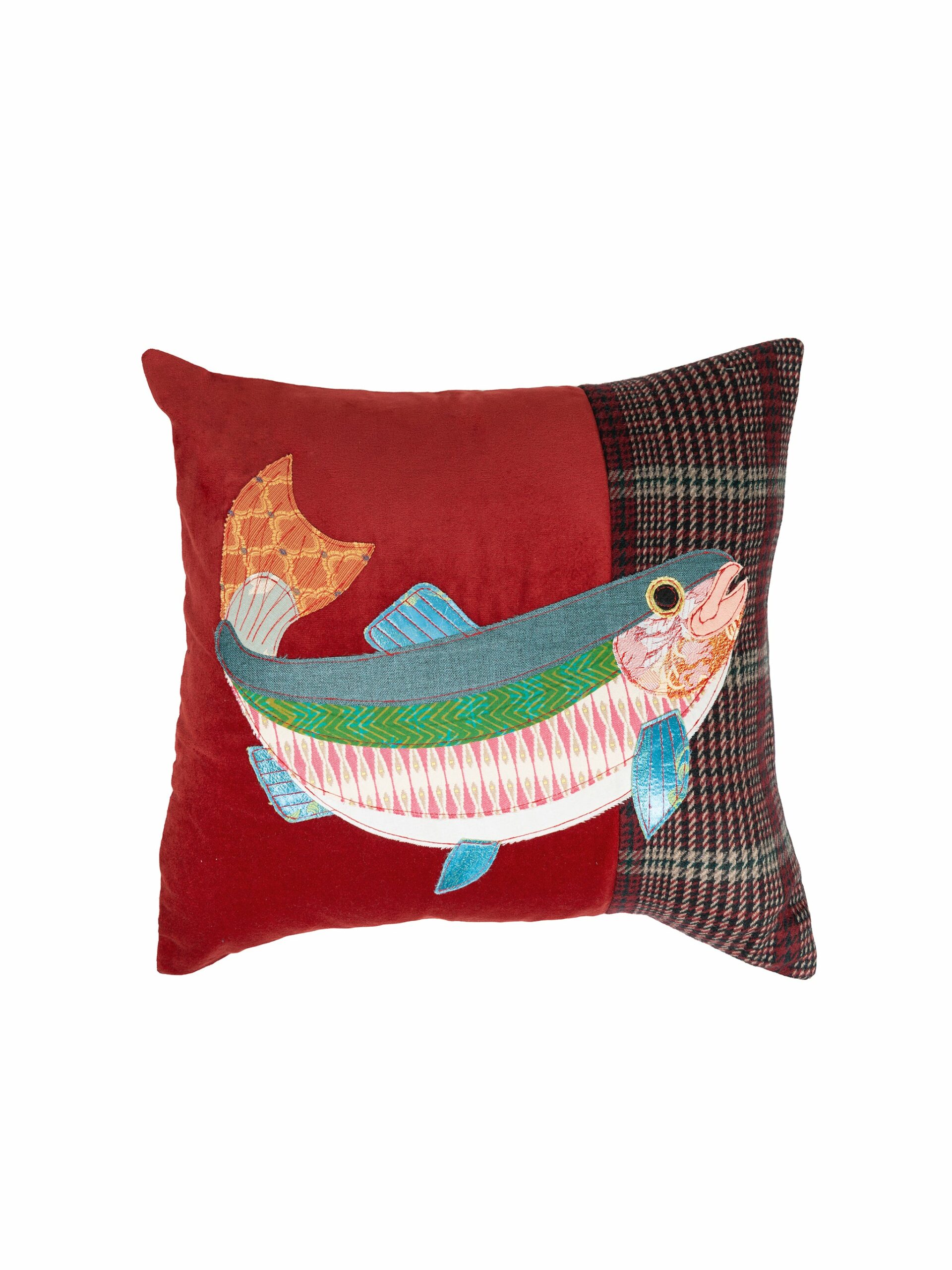 Carola van Dyke Salmon Jumping Pillow