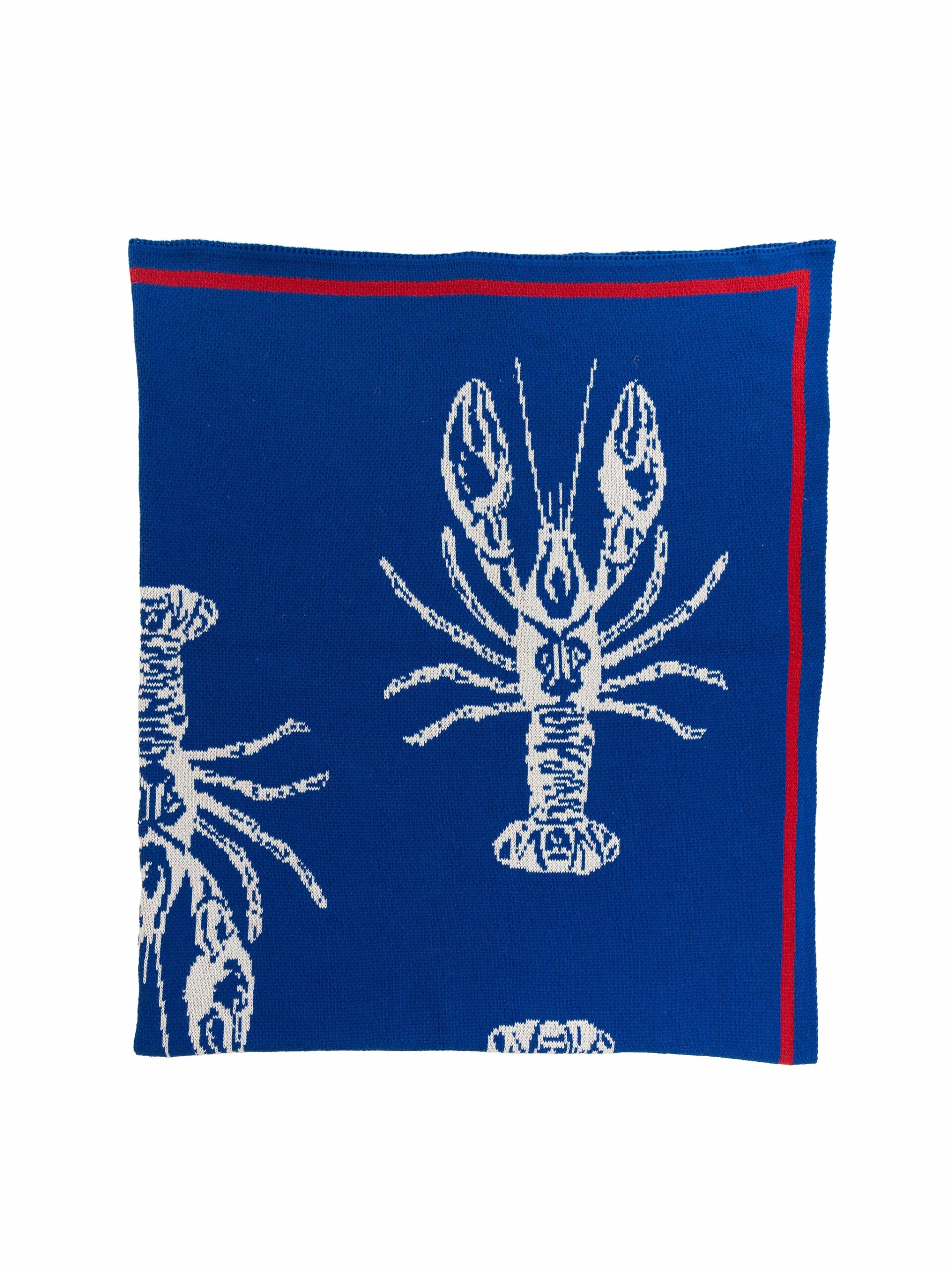 Eco Blue Lobster Throw