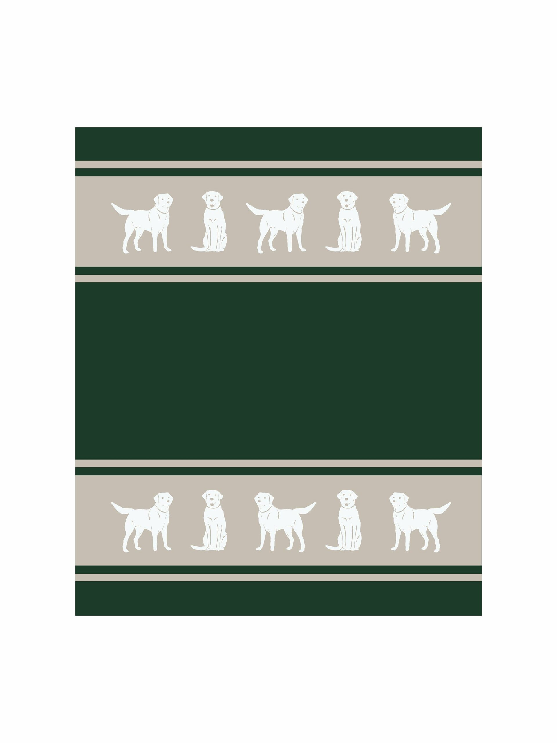 Eco Labrador Hunter Green Blanket