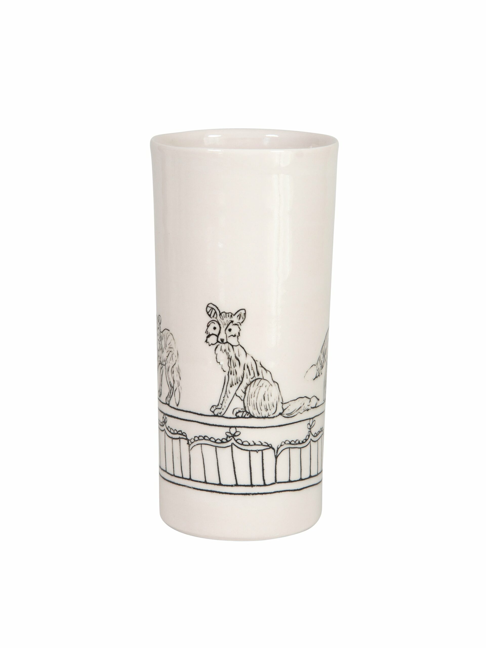 Hope and Mary Woodland Animal Tall Vase