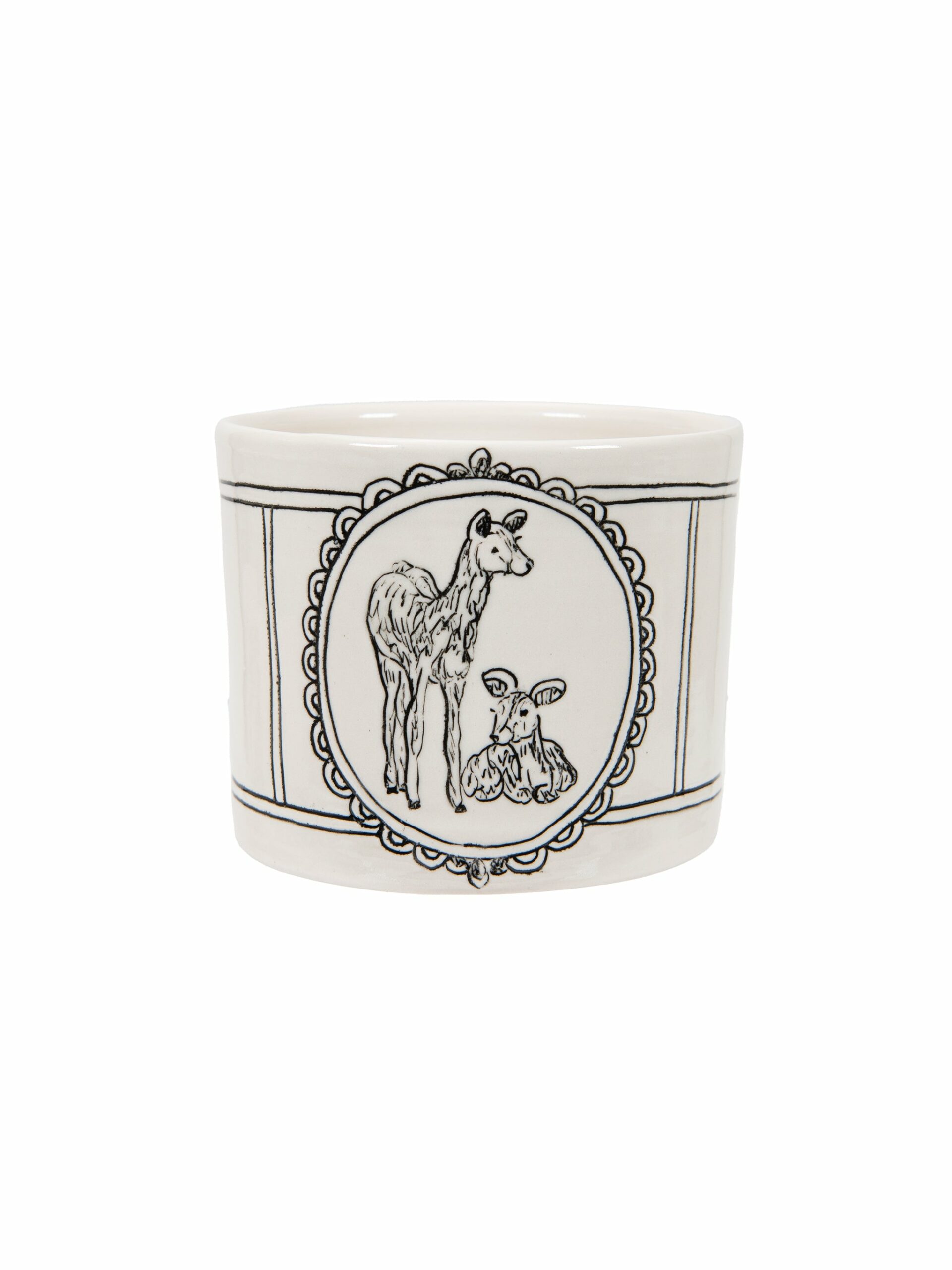 Hope and Mary Deer Small Cache Pot