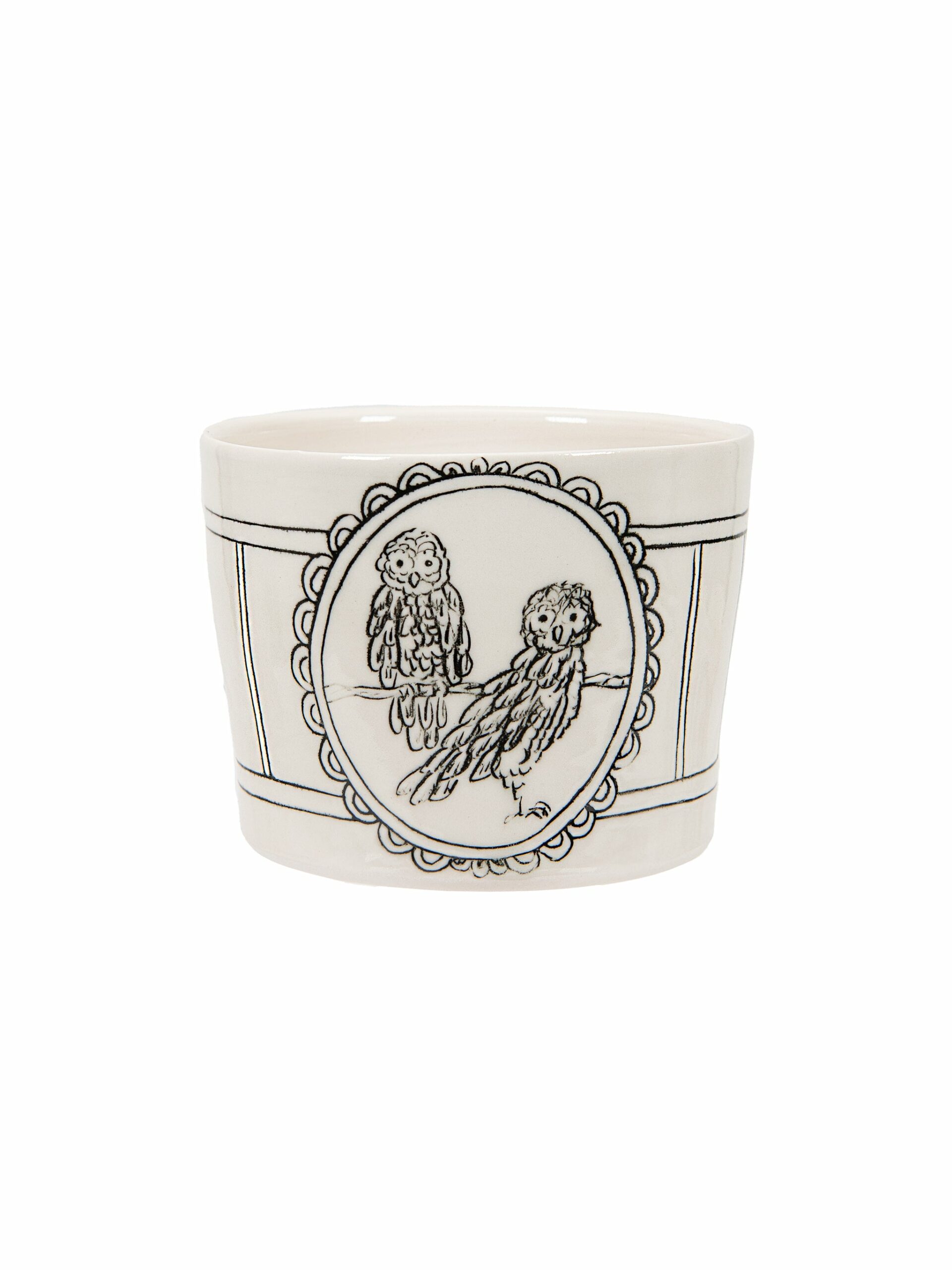 Hope and Mary Owl Small Cache Pot