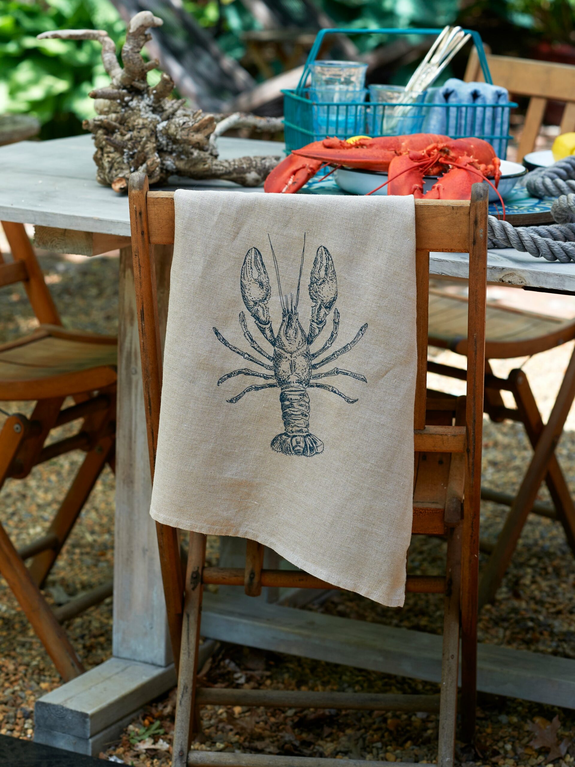 Lobster Linen Kitchen Towel