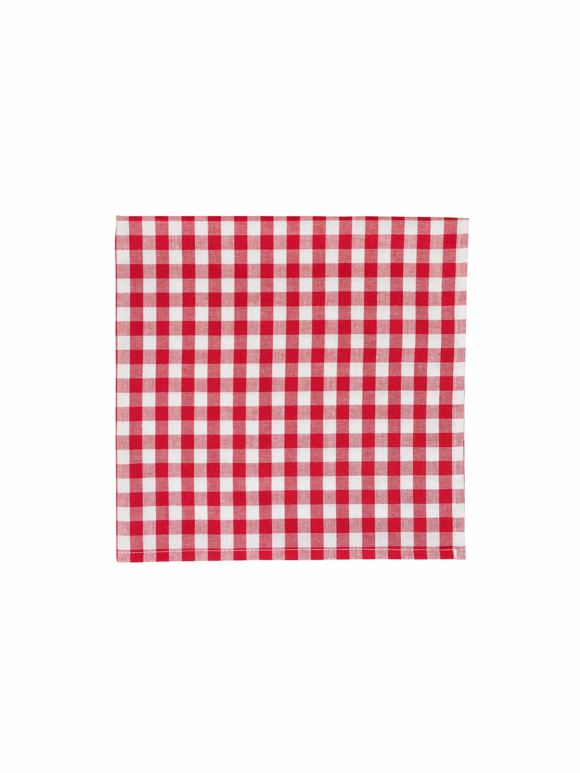 Red Gingham Linen Collection