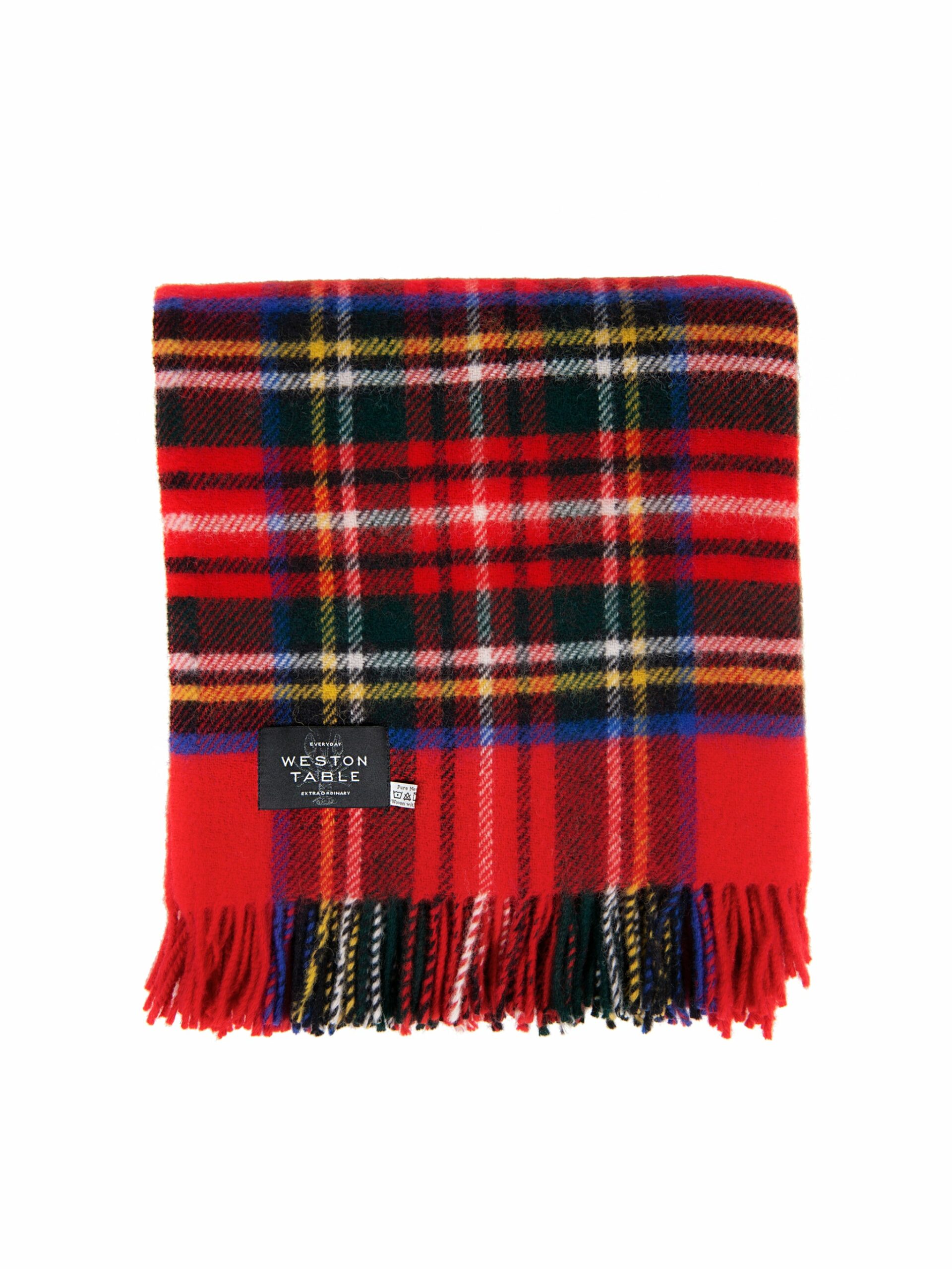 Royal Stewart Plaid Throw