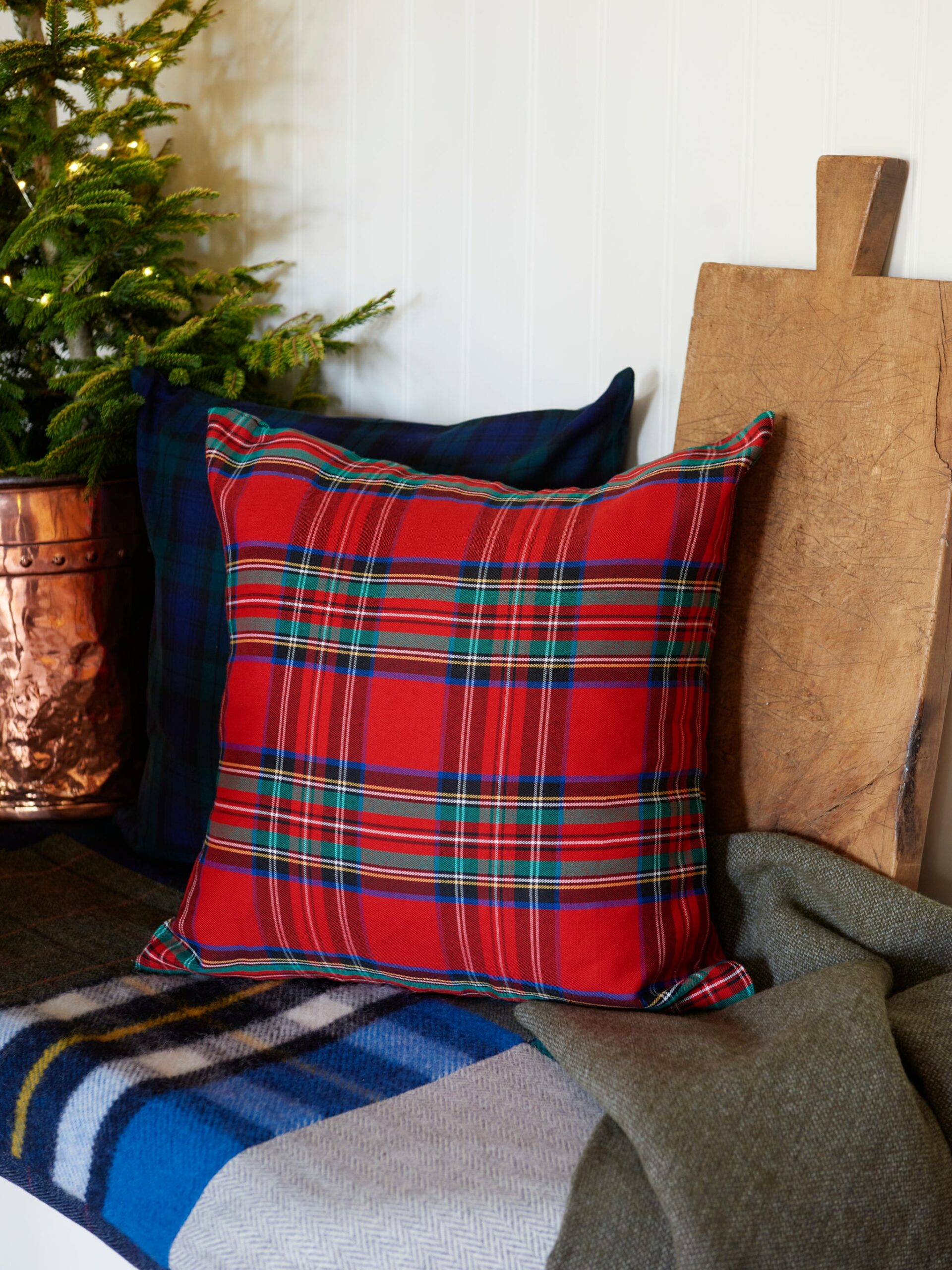 Royal Stewart Tartan 20 Inch Pillow