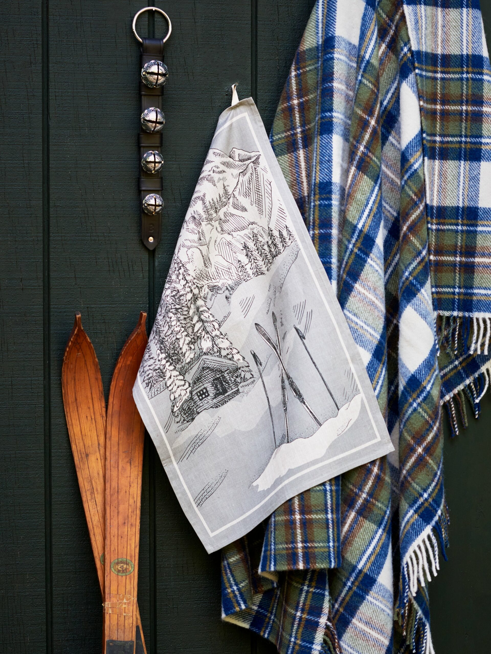 Ski Chalet Linen Kitchen Towel