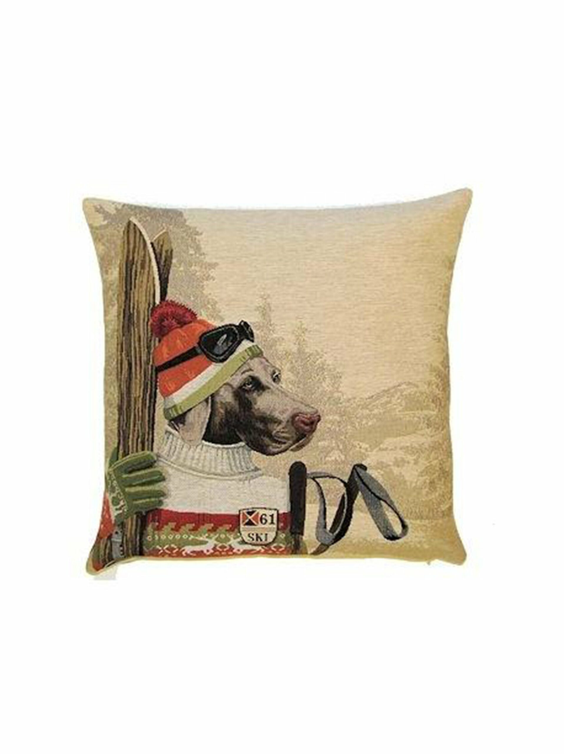 Weimaraner Jacquard Pillow