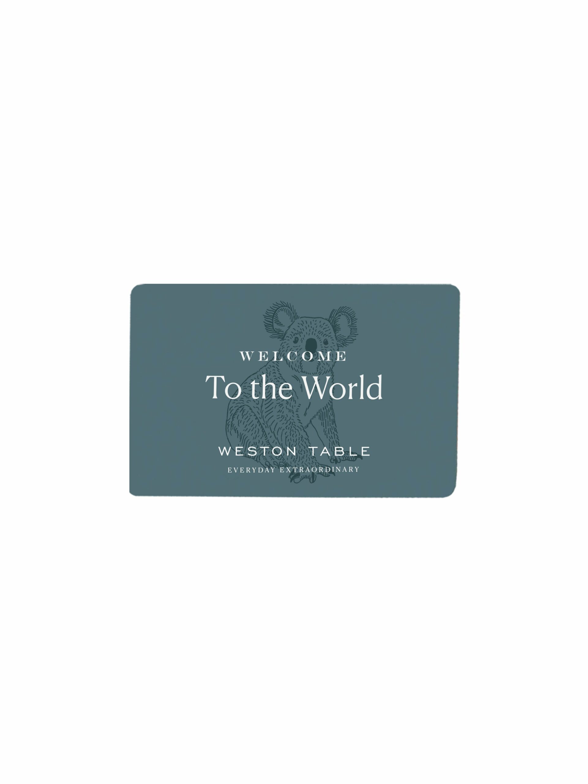 Weston Table Welcome to the World Gift Card