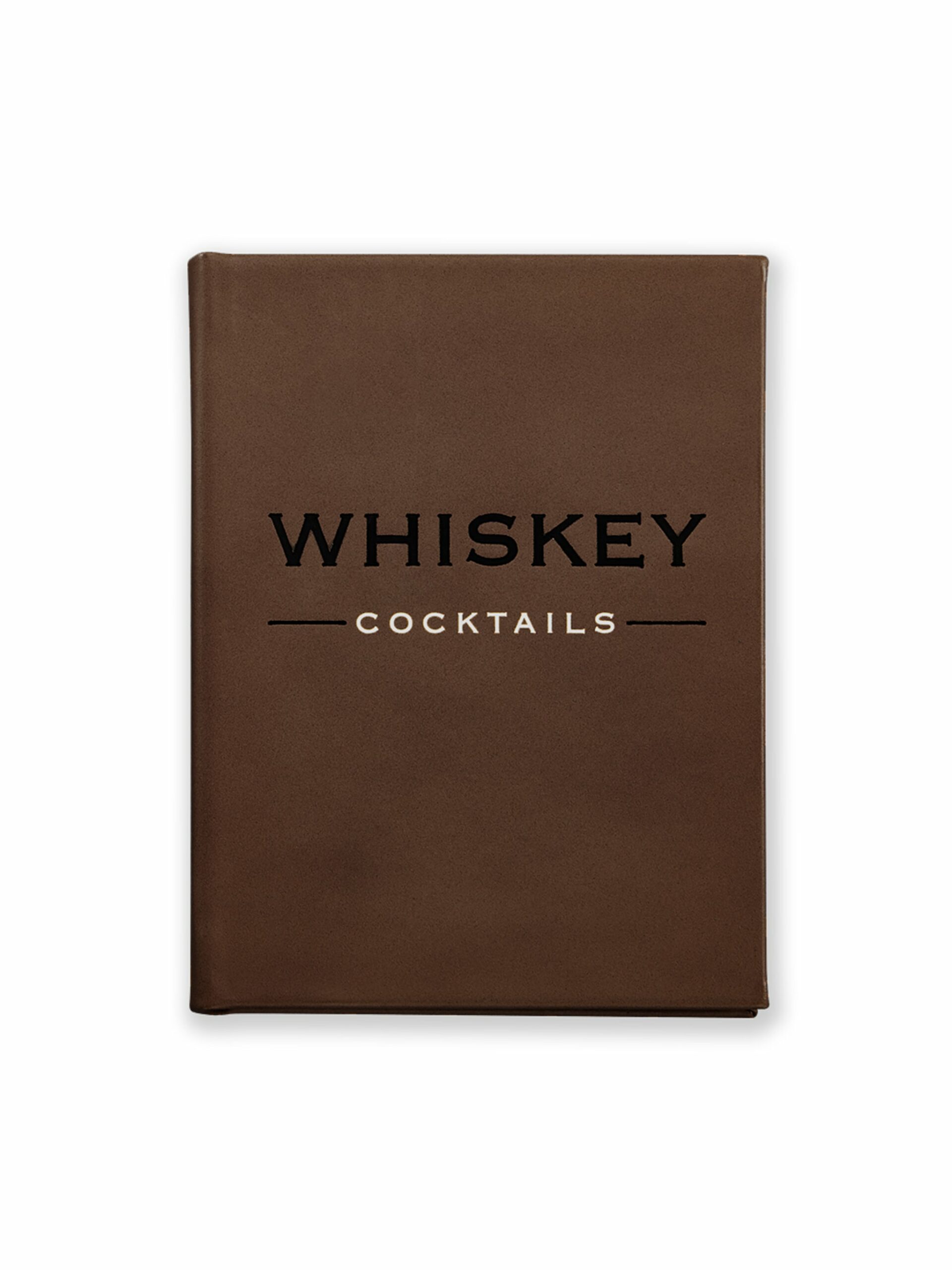 Whiskey Cocktails Brown Genuine Leather