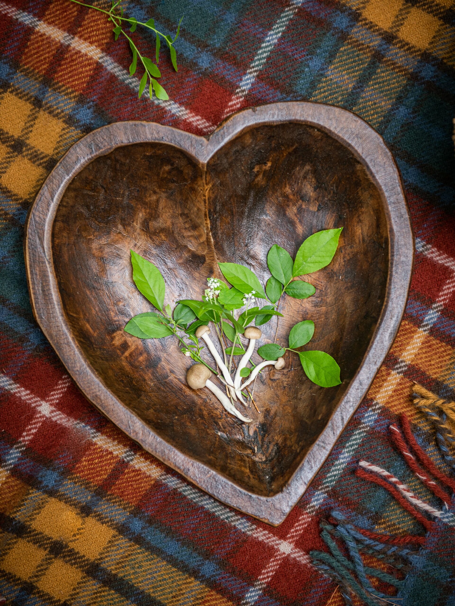 Wooden Heart Bowl